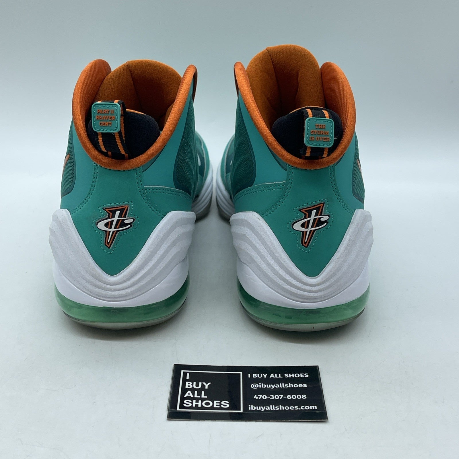 Size 13 - Nike Air Penny 5 Miami Dolphins Blue Suede Leather (537331-300)