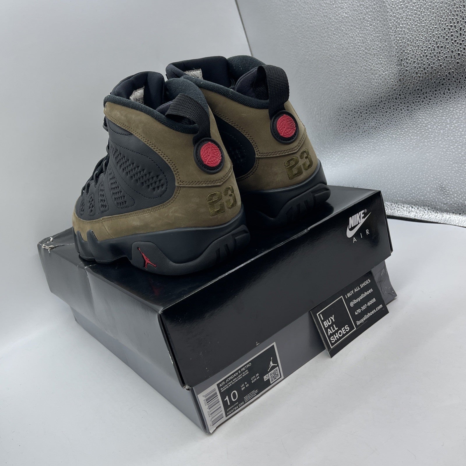 Size 10 - Air Jordan 9 Retro 2024 Olive (HV4794-030)