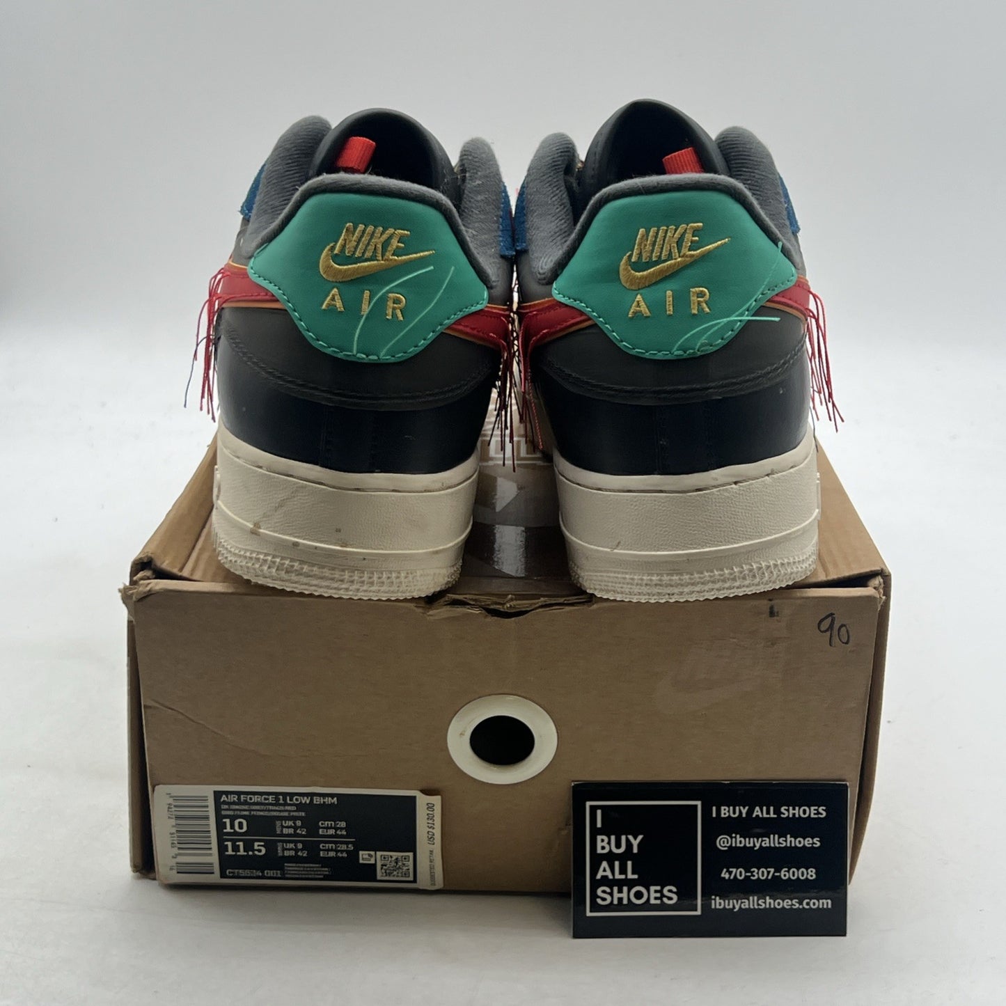 Size 10 - Nike Air Force 1 Low Black History Month (CT5534-001)
