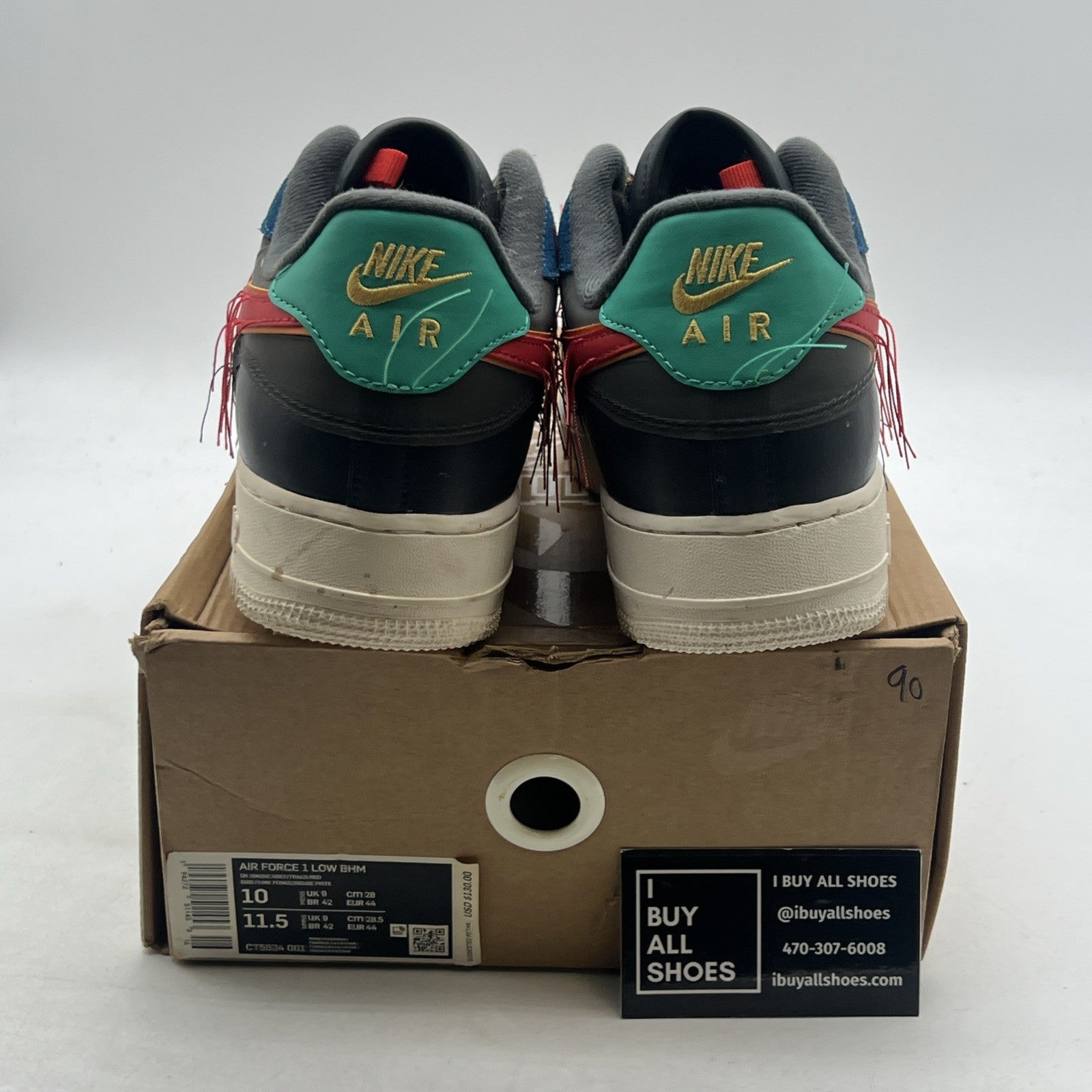 Size 10 - Nike Air Force 1 Low Black History Month (CT5534-001)