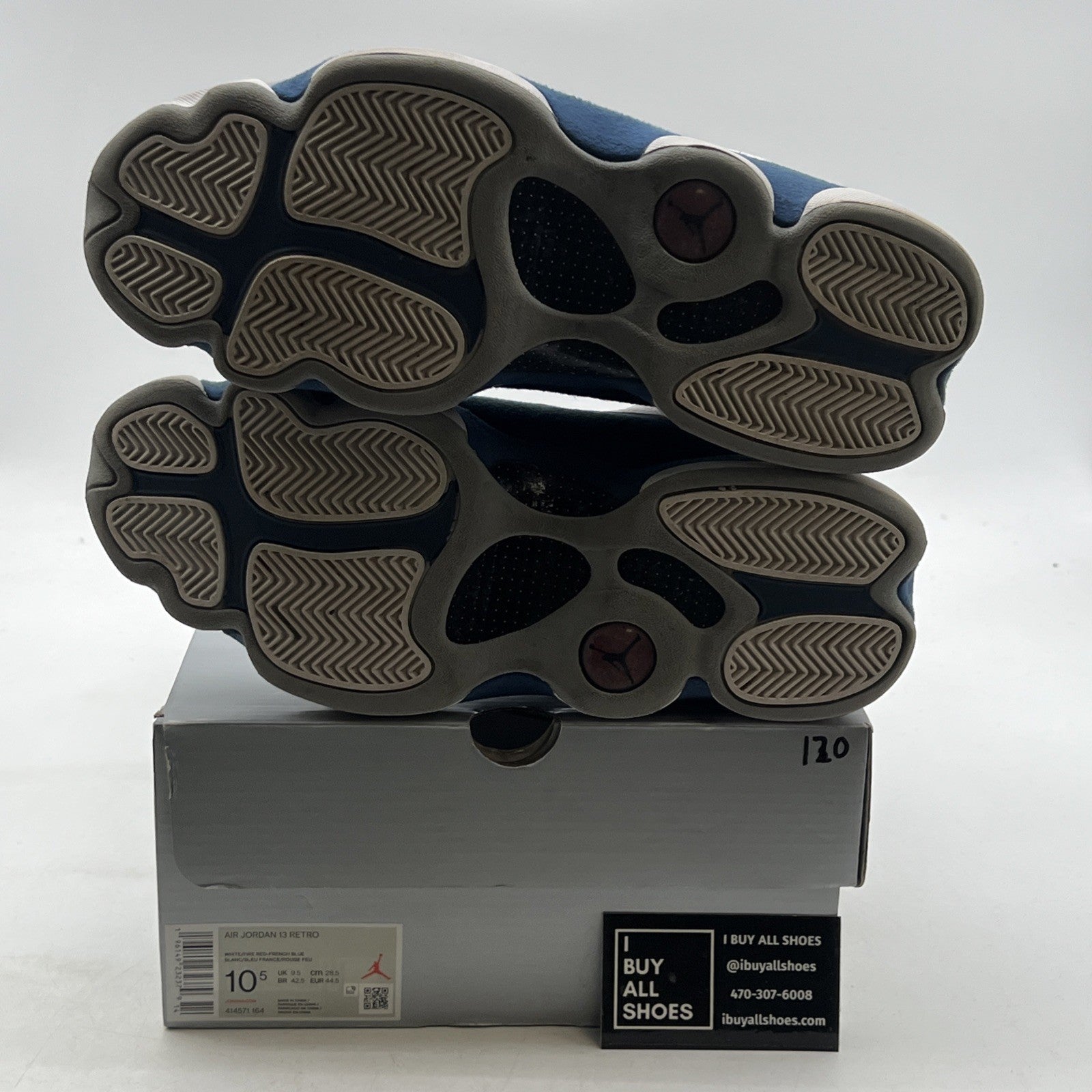 Size 10.5 - Air Jordan 13 Retro Mid French Blue (414571-164)