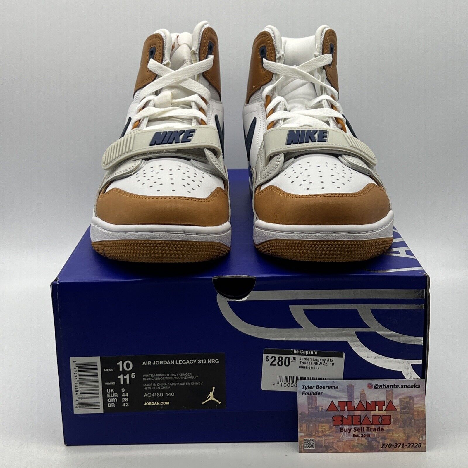 Size 10 - Just Don x Jordan Legacy 312 Medicine Ball White Leather (AQ4160-140)