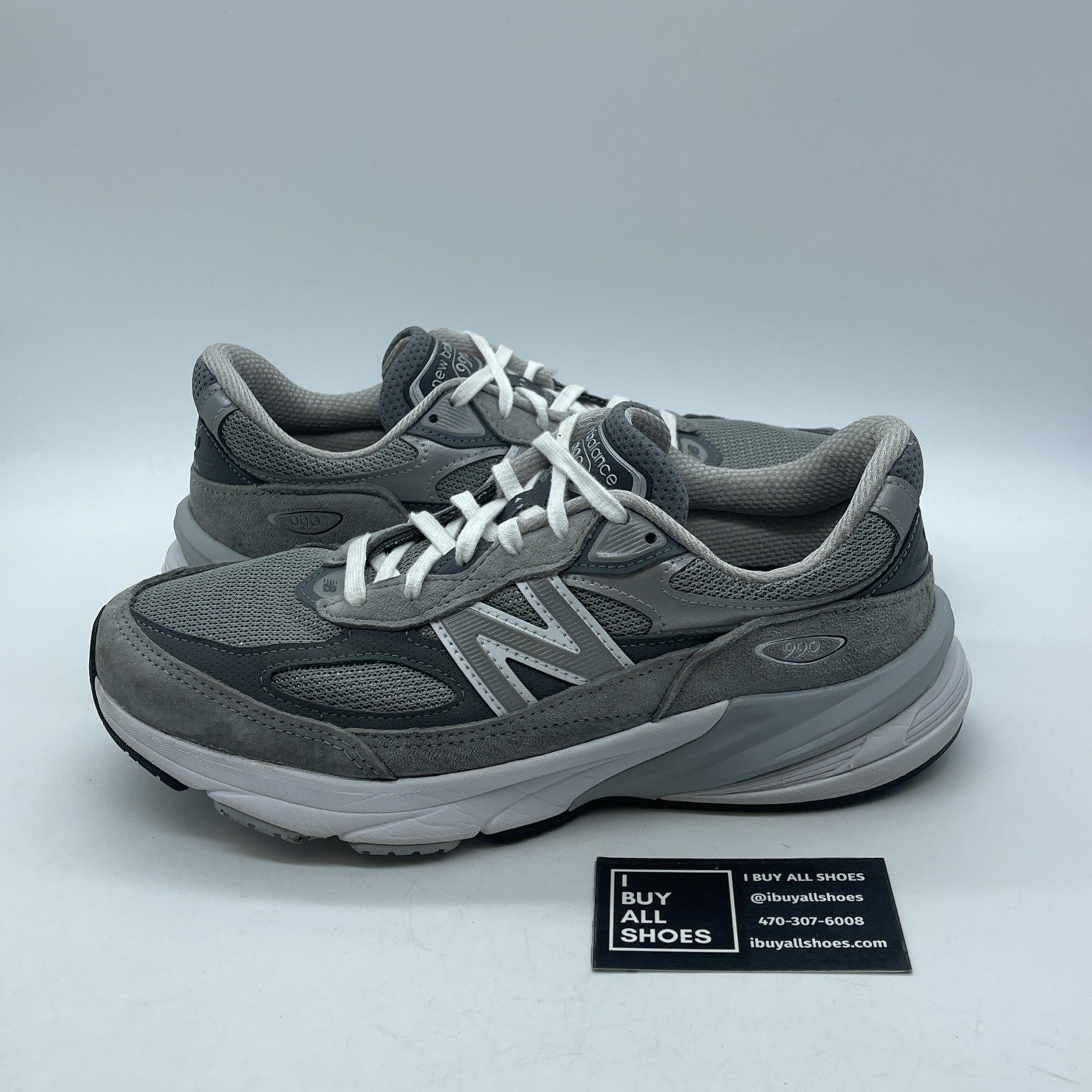 Size 8.5 - New Balance 990v6 Made in USA Castlerock Grey Suede (M990GL6)