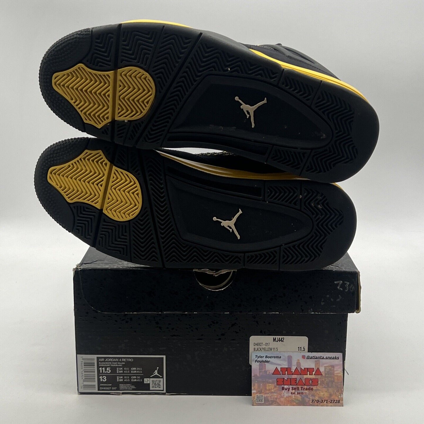 Size 11.5 - Air Jordan 4 Retro Mid Thunder (DH6927-017)