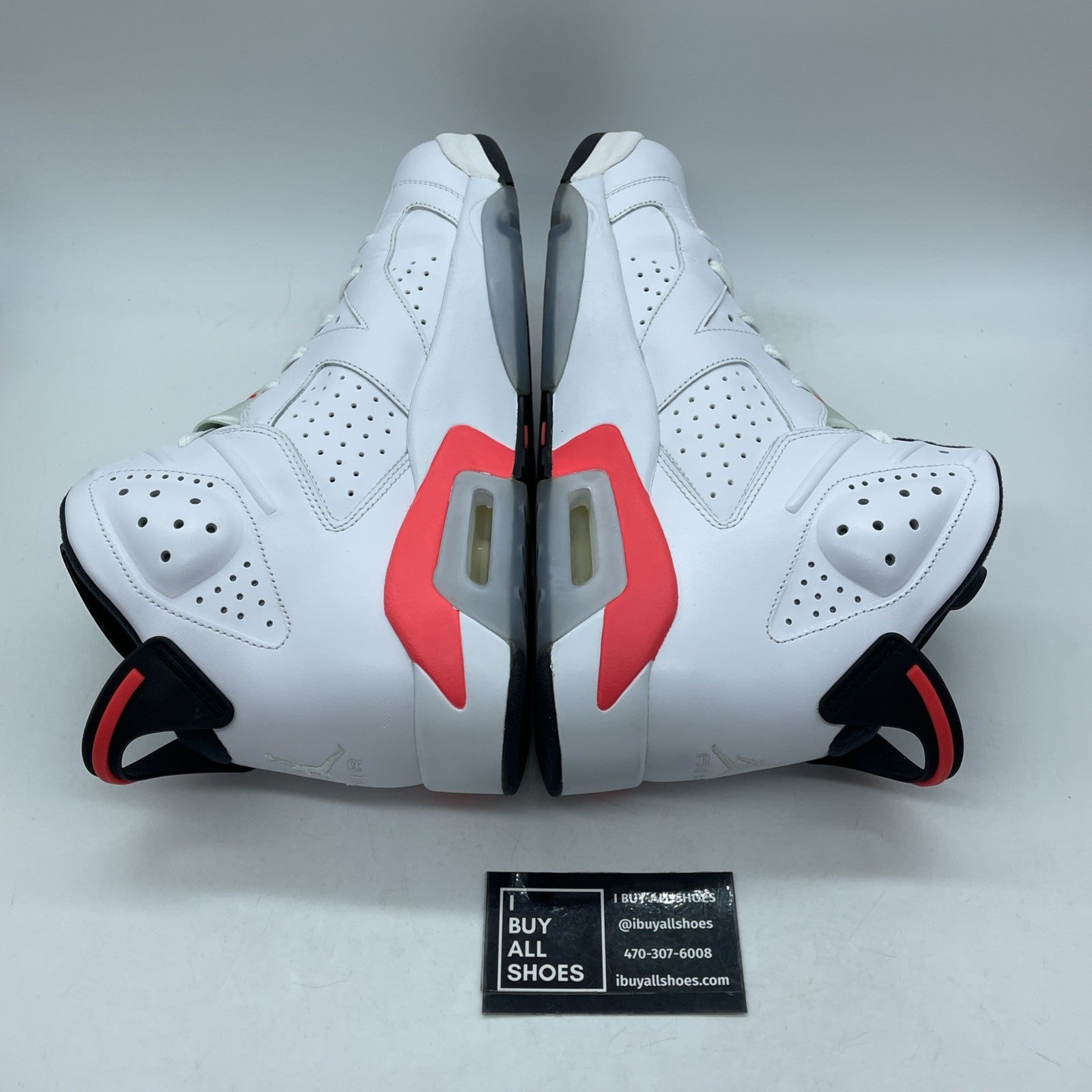 Size 12 - Air Jordan 6 Retro 2014 White Infrared Leather (384664-123)