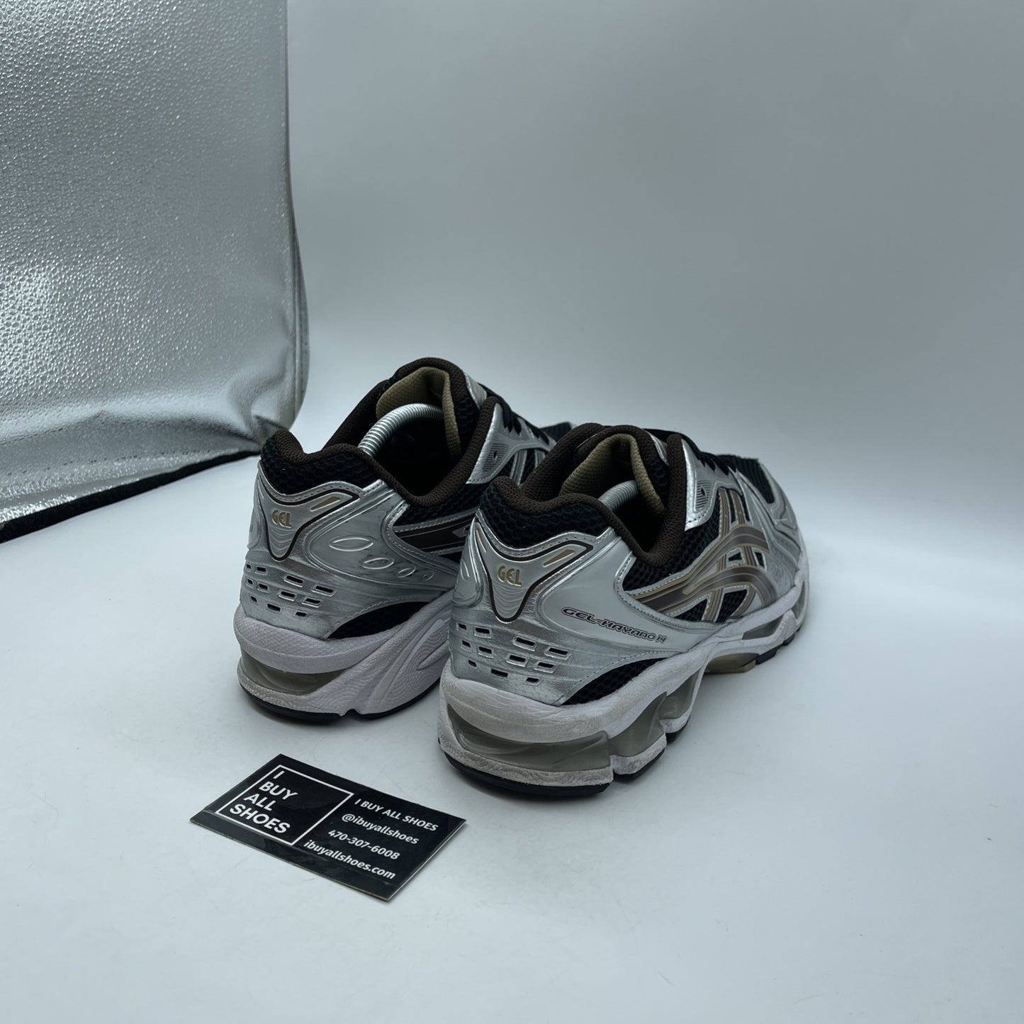Size 12 - ASICS Gel Kayano 14 'Black Coffee' Silver Leather Suede (1201A019-004)