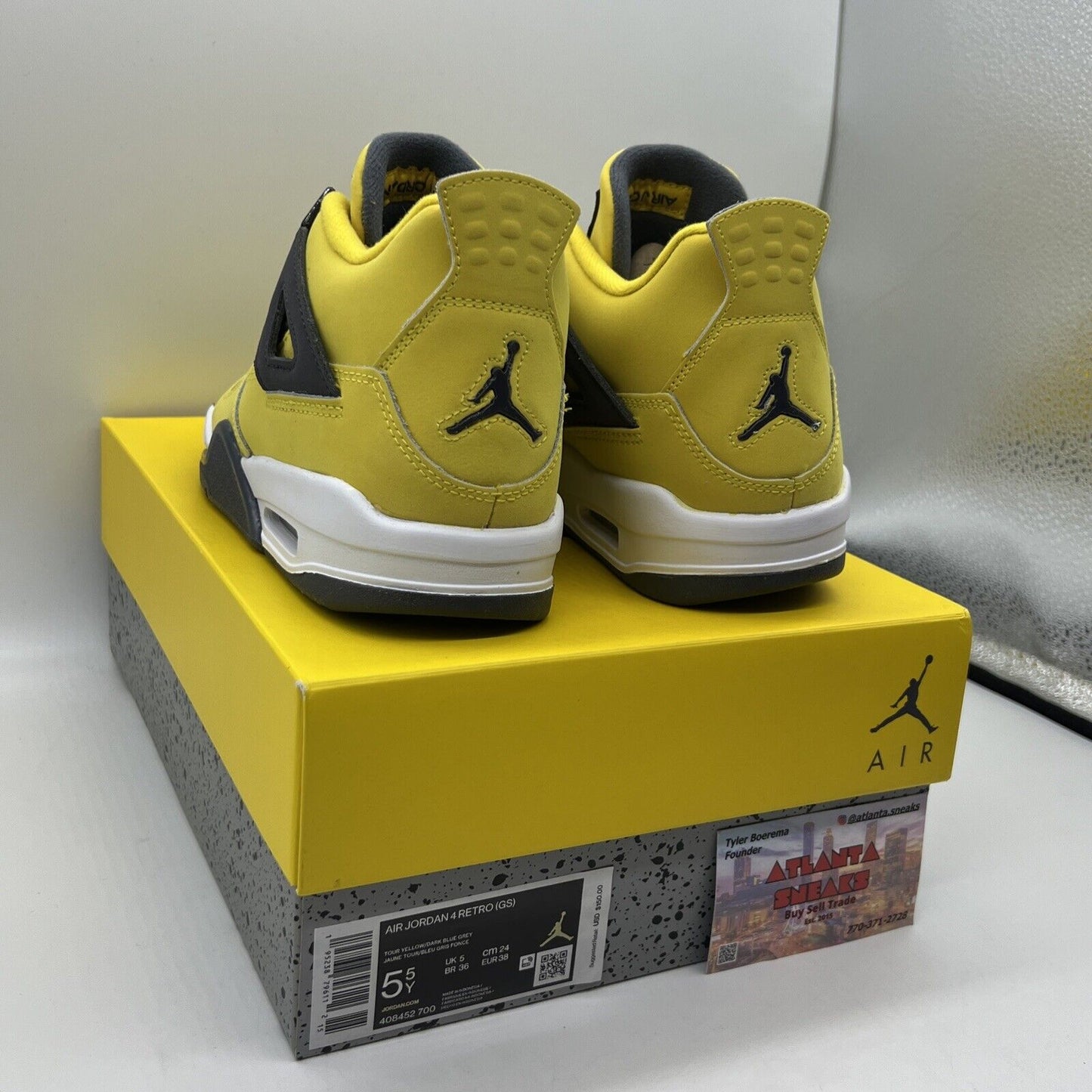 Size 5.5 - Jordan 4 Retro GS Tour Yellow 2021 - 408452700 Brand New Og All