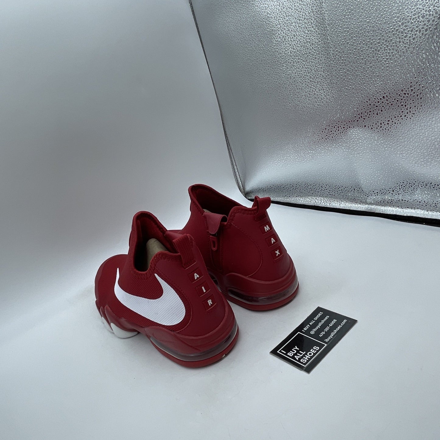 Size 9.5 - Nike Big Swoosh Gym Red White Suede Leather (832759-600)