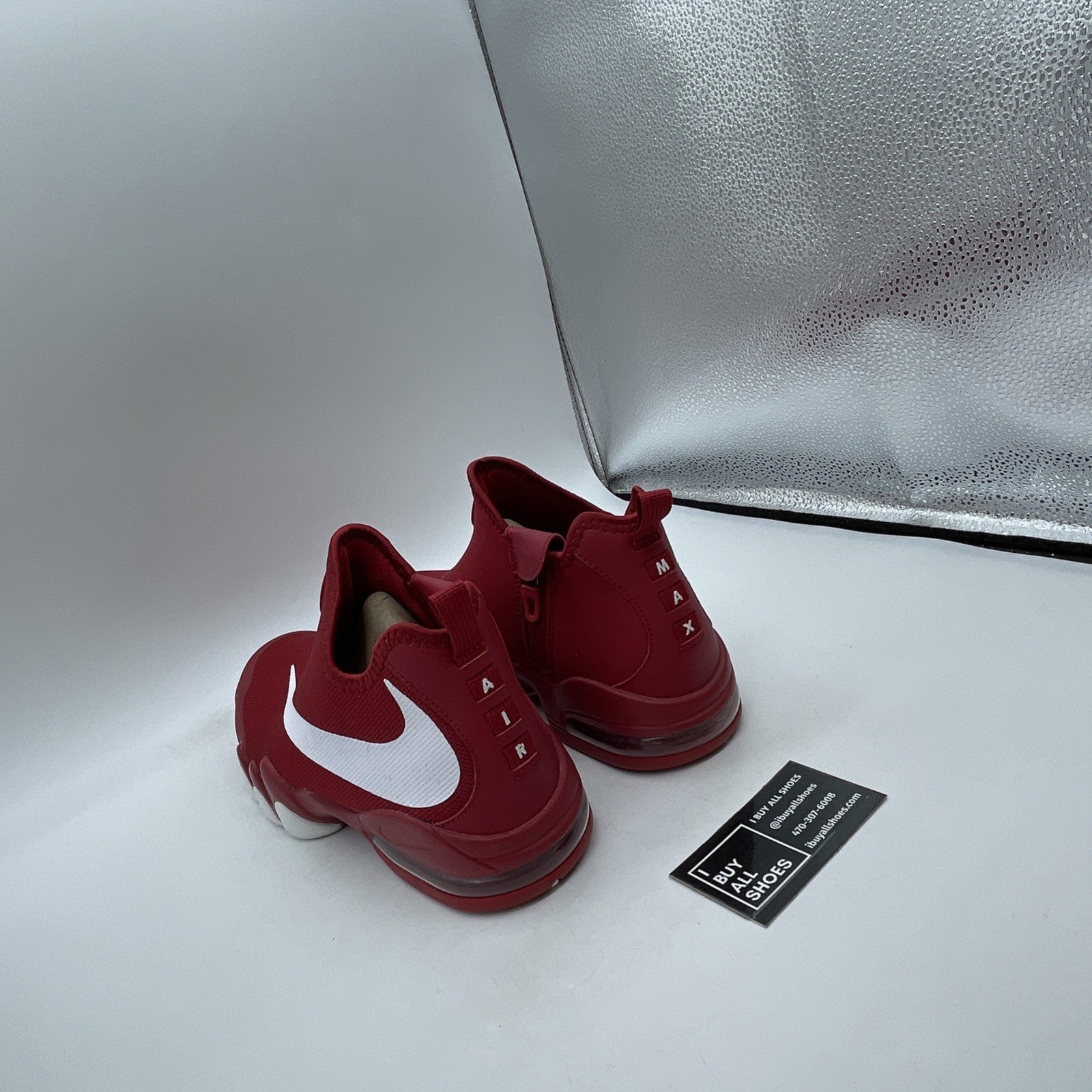 Size 9.5 - Nike Big Swoosh Gym Red White Suede Leather (832759-600)