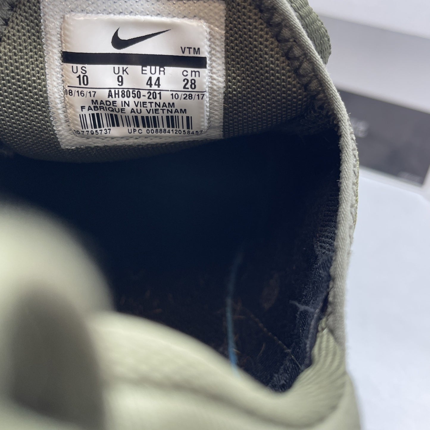 Size 10 - Nike Air Max 270 Medium Olive Green Black Suede Leather (AH8050-201)