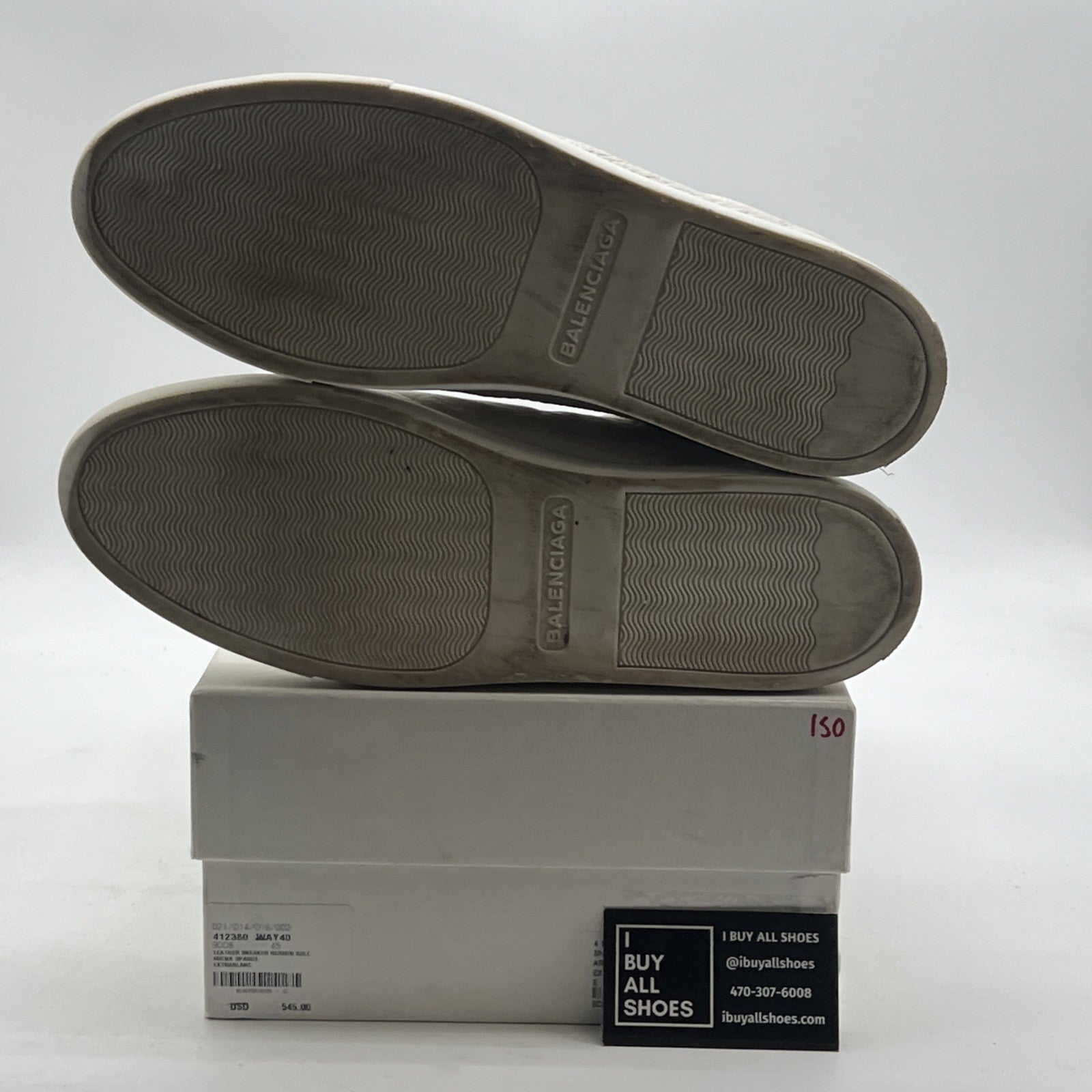 Size 45 - Balenciaga Triple S Sneaker White W (412380-WAY40-9008)