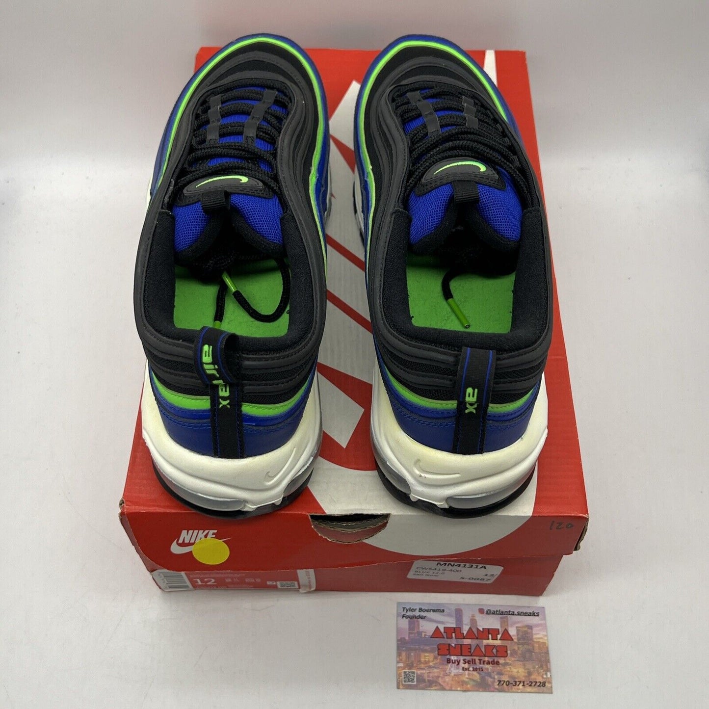 Size 12 - Nike Air Max 97 Royal Blue Neon