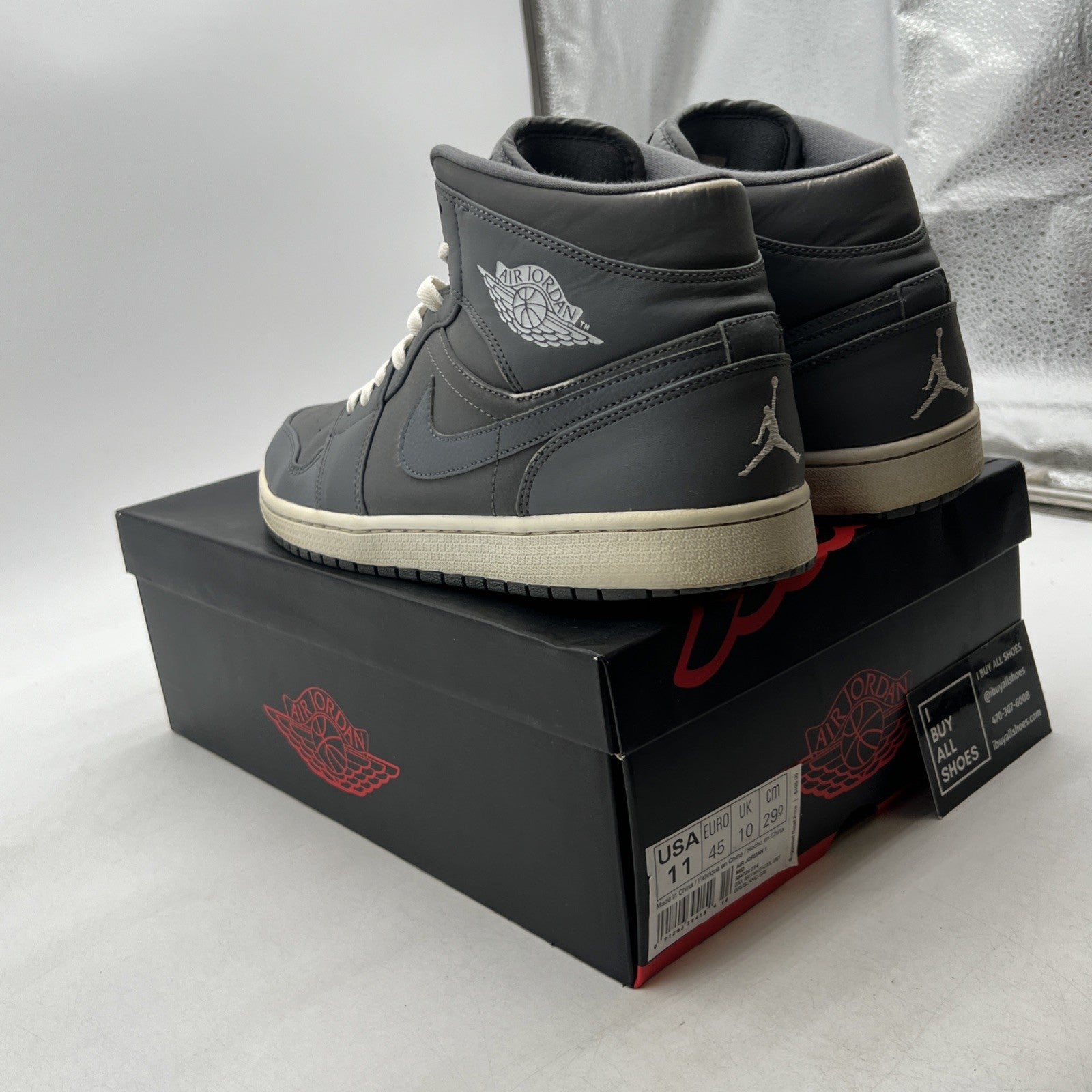 Size 11 - Air Jordan 1 Retro Mid Cool Grey (554724-014)