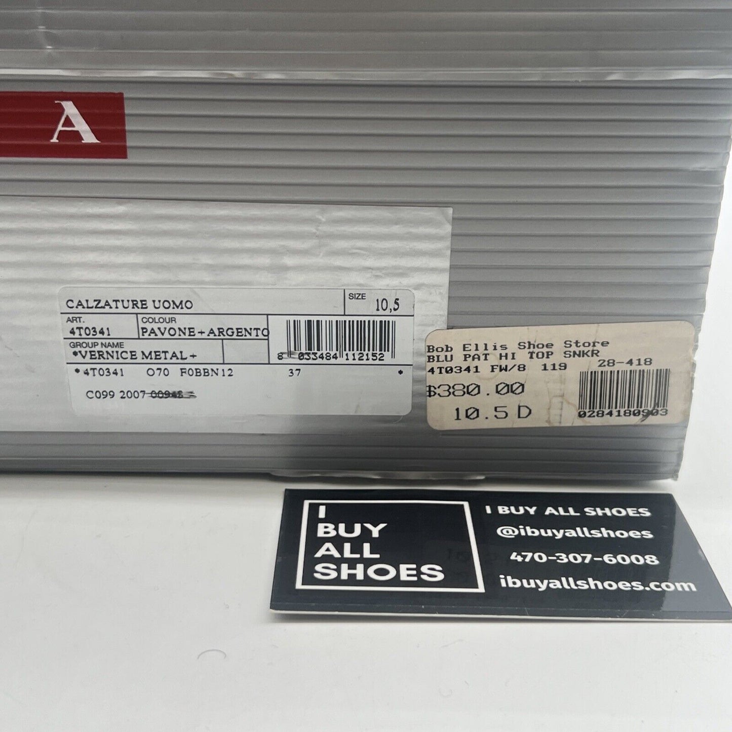 Size 10.5 Prada - Prada Men’s americas cup sneakers