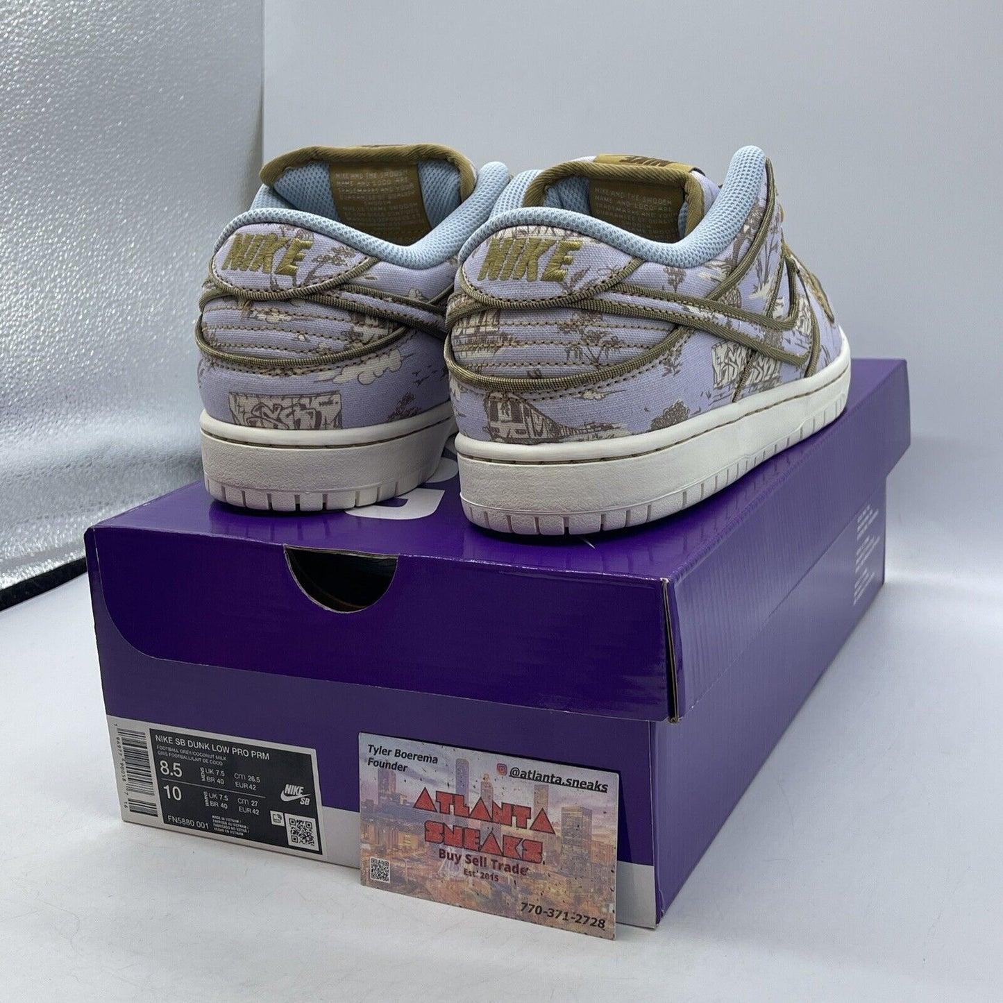 Size 8.5 - Nike Dunk Premium SB Low City of Style Pack Purple Suede (FN5880-001)