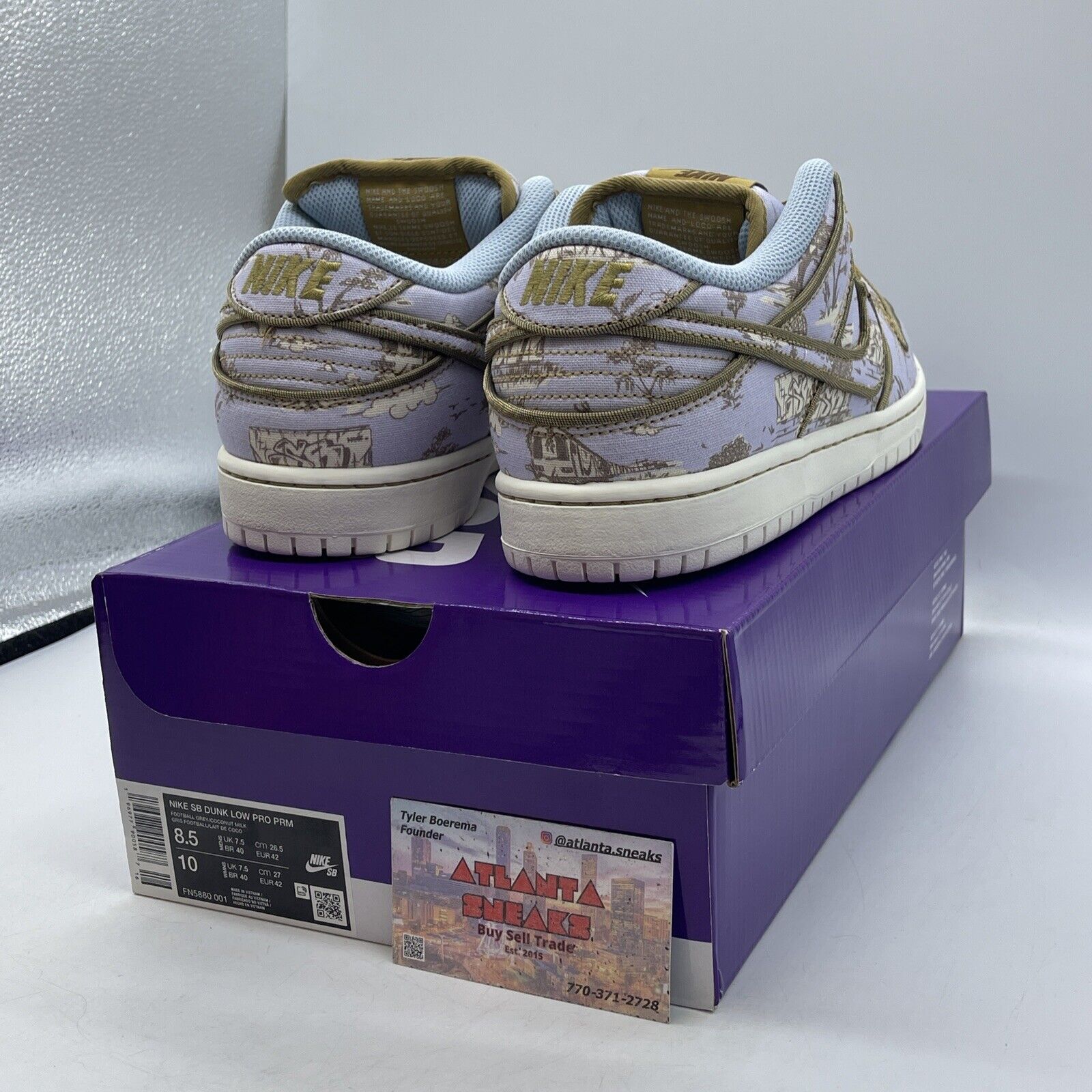 Size 8.5 - Nike Dunk Premium SB Low City of Style Pack Purple Suede (FN5880-001)