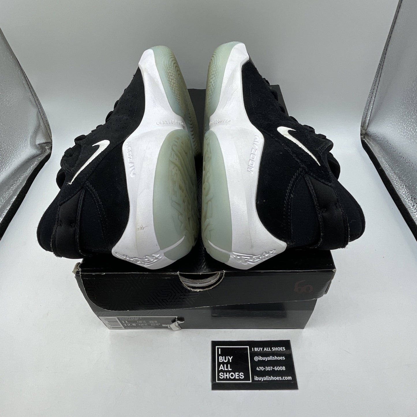 Size 11 - Nike Zoom Freak 2 Black White Suede Leather (CK5424-001)