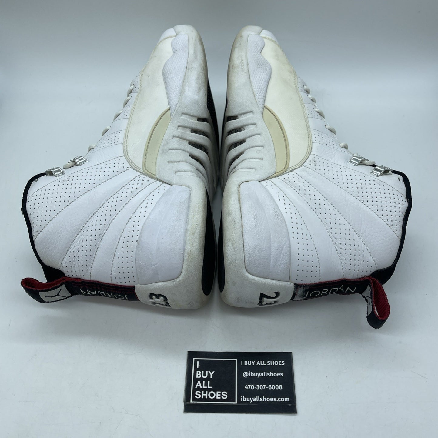 Size 13 - Air Jordan 12 Retro Rising Sun White Black Leather (130690-163)