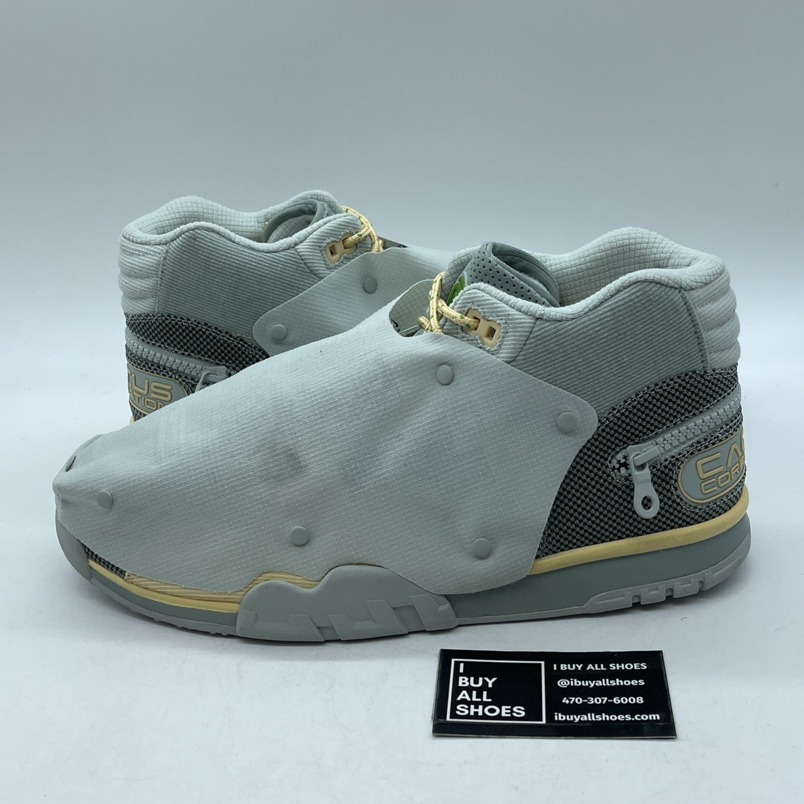 Size 12 - Nike Travis Scott x Air Trainer 1 SP Gray Blue Yellow (DR7515-001)