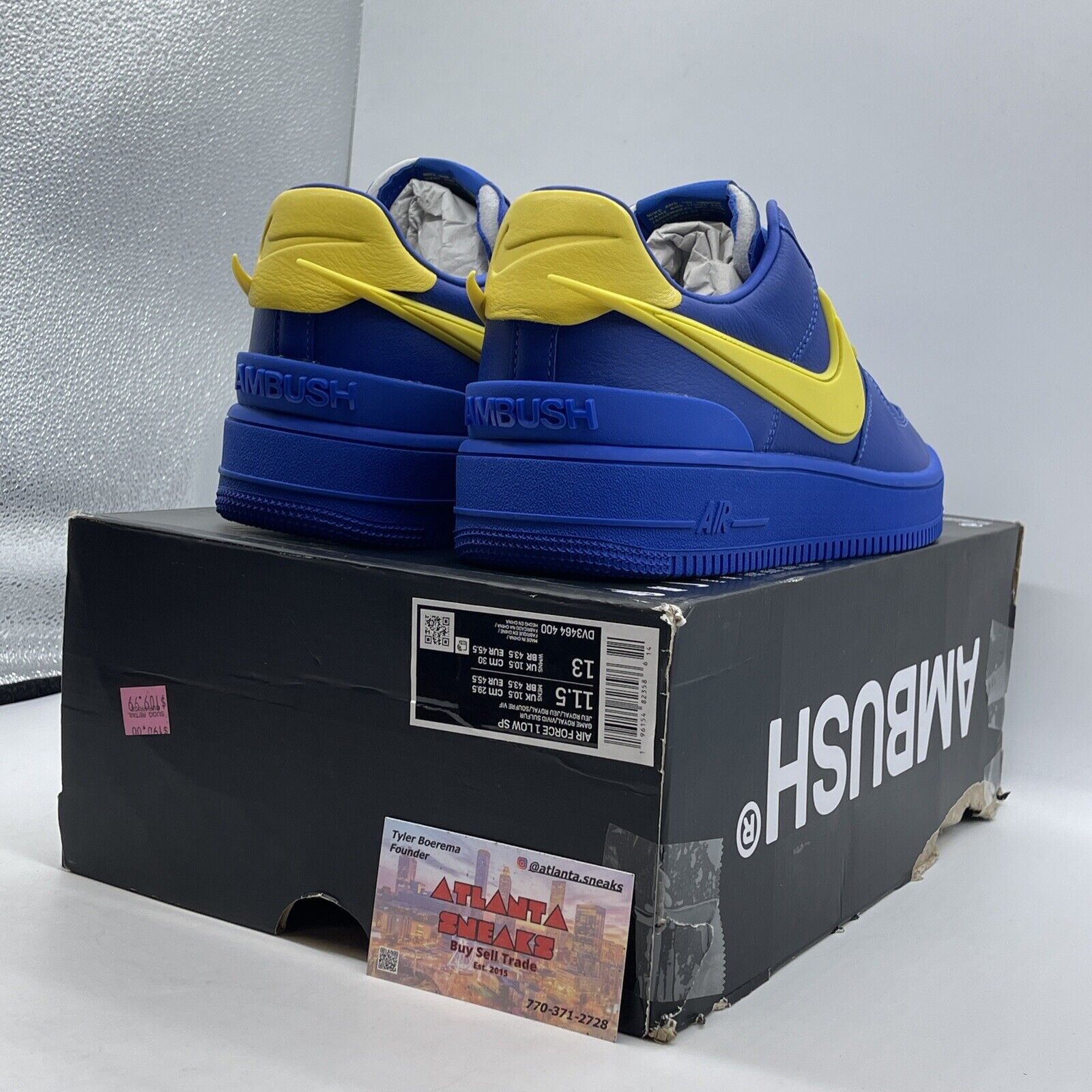Size 11.5 - Nike AMBUSH x Air Force 1 Low Game Royal Blue Leather (DV3464-400)