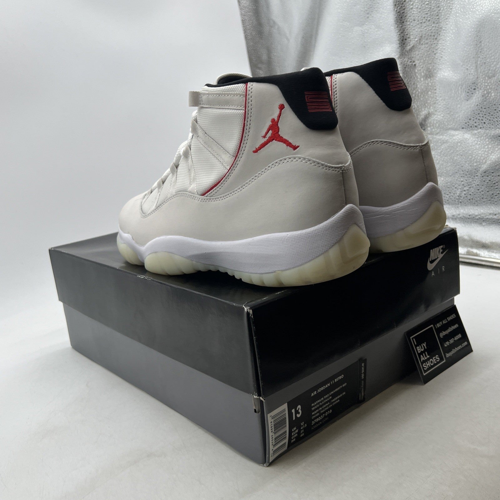 Size 13 - Air Jordan 11 Retro Platinum Tint (378037-016)