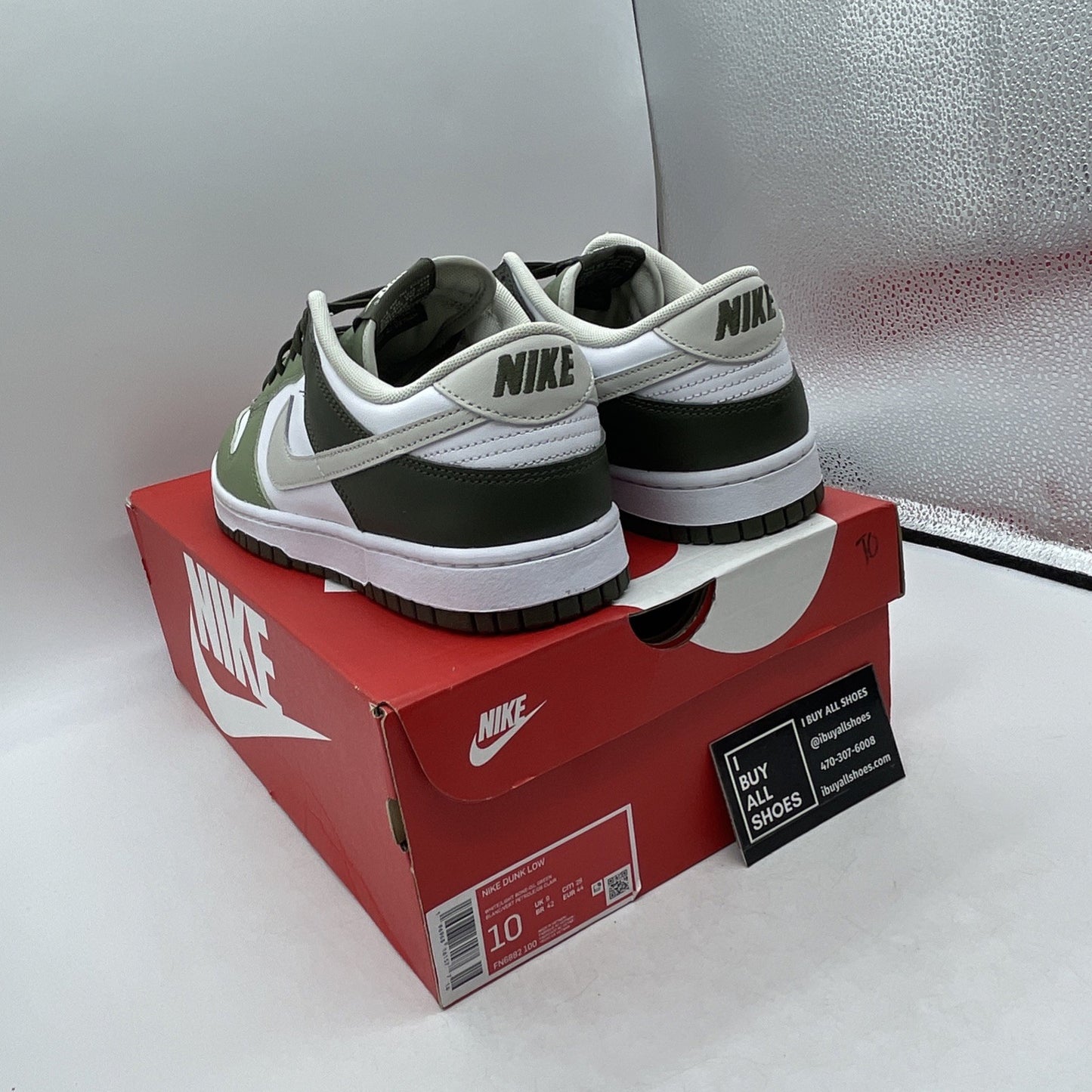 Size 10 - Nike Dunk Low Oil Green (FN6882-100)