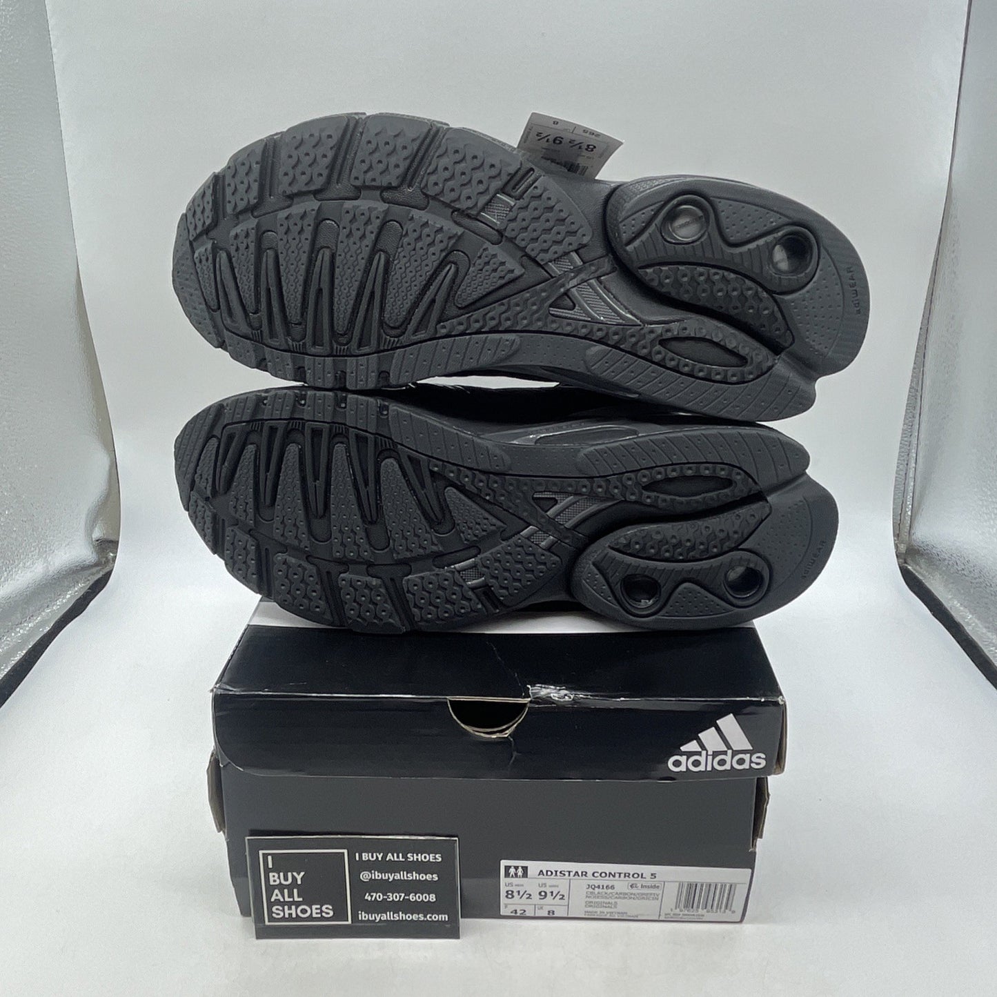 Size 8.5 - Adidas Adistar Control 5 Core Black (JQ4166)
