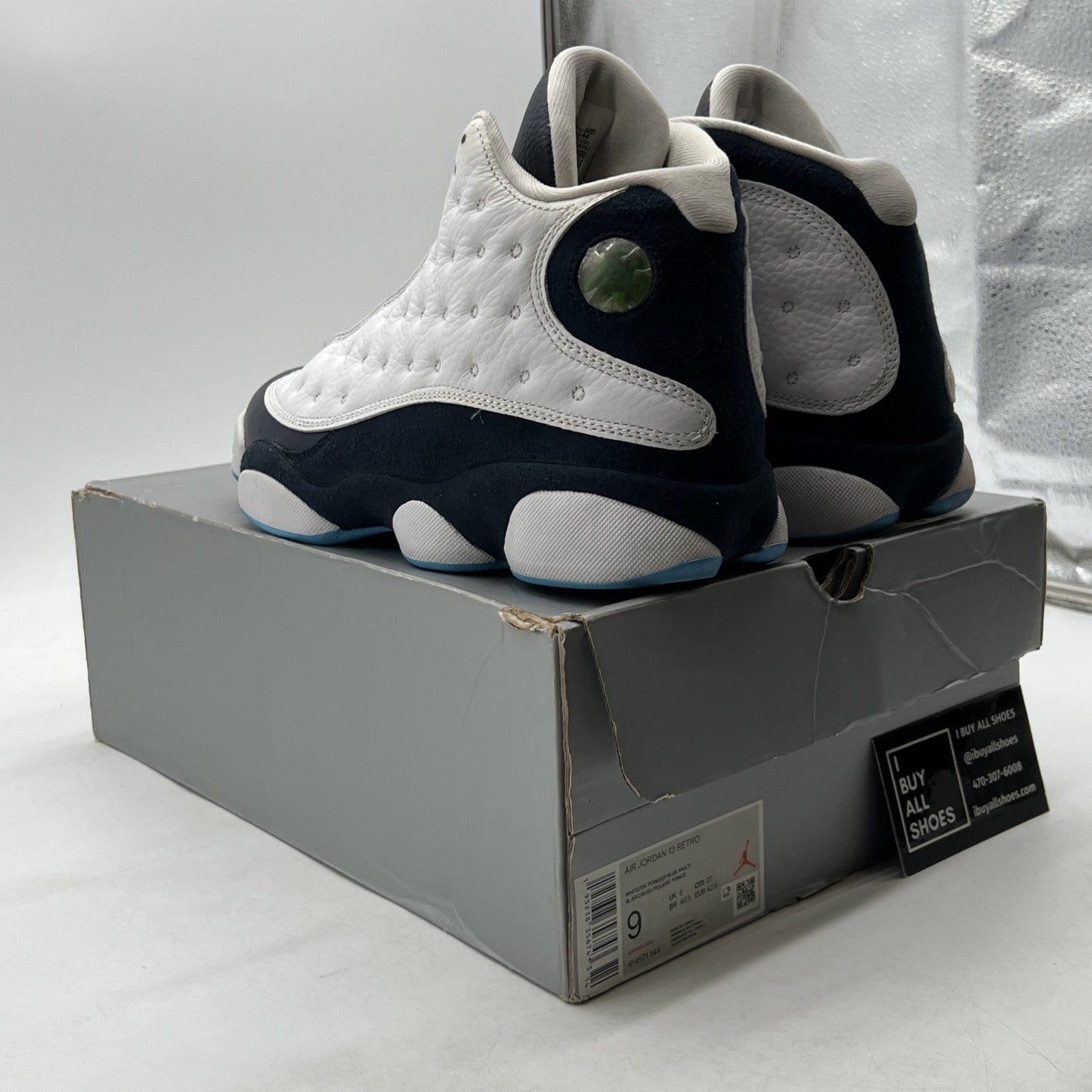 Size 9 - Air Jordan 13 Retro Obsidian (414571-144)