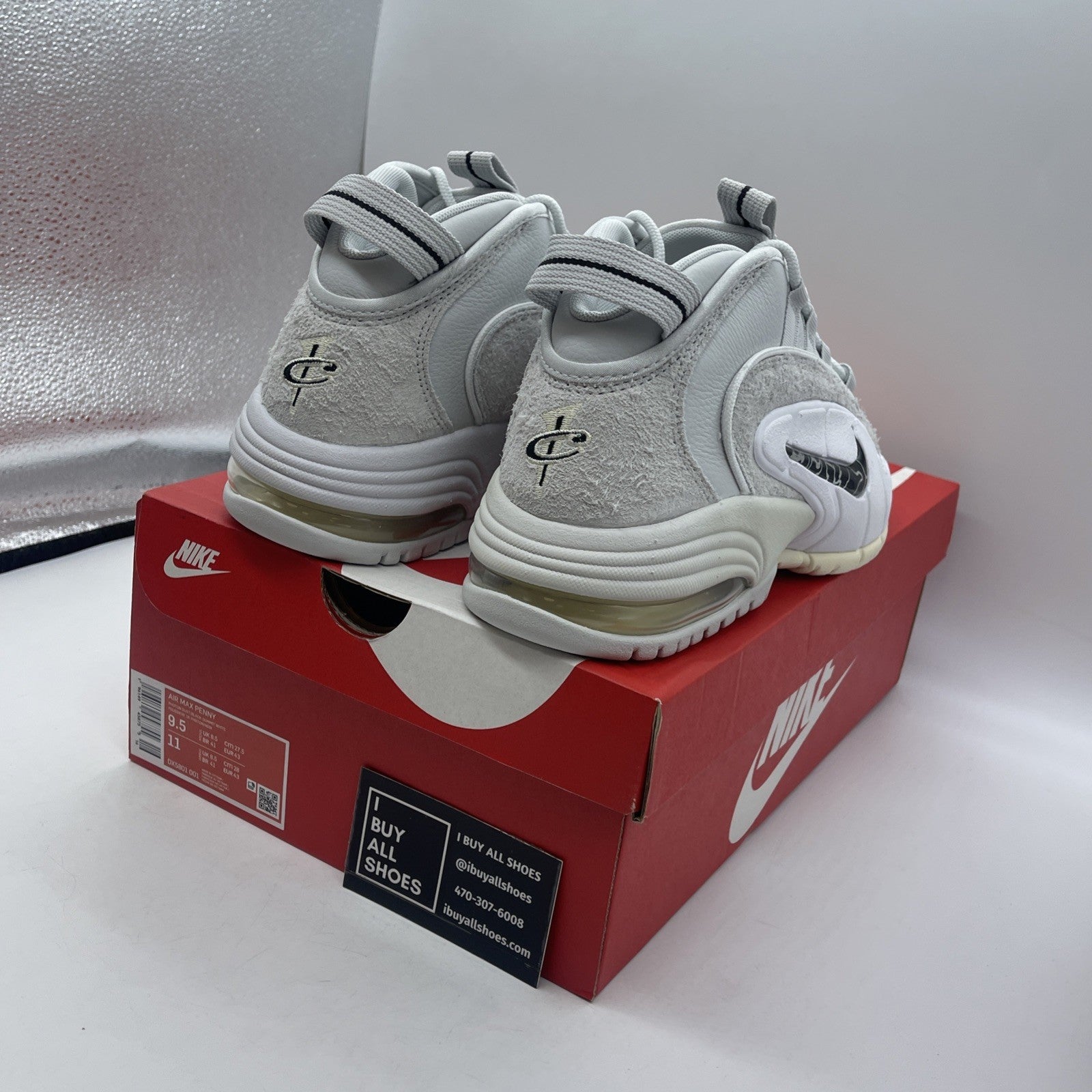 Size 9.5 - Nike Air Max Penny 1 Photon Dust Suede Leather (DX5801-001)