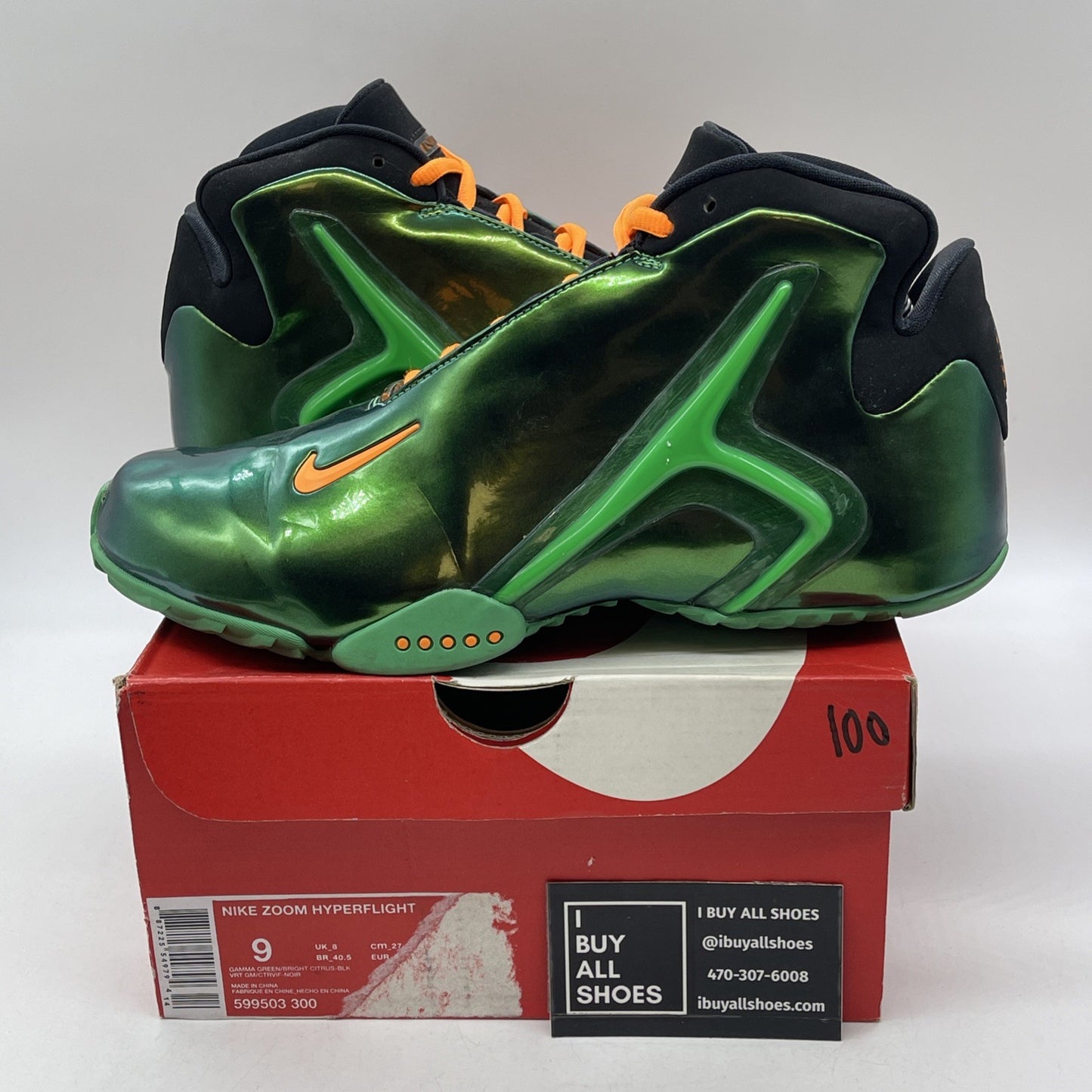Size 9 - Nike Zoom Hyperflight Premium Green Black Suede Leather (599503-300)