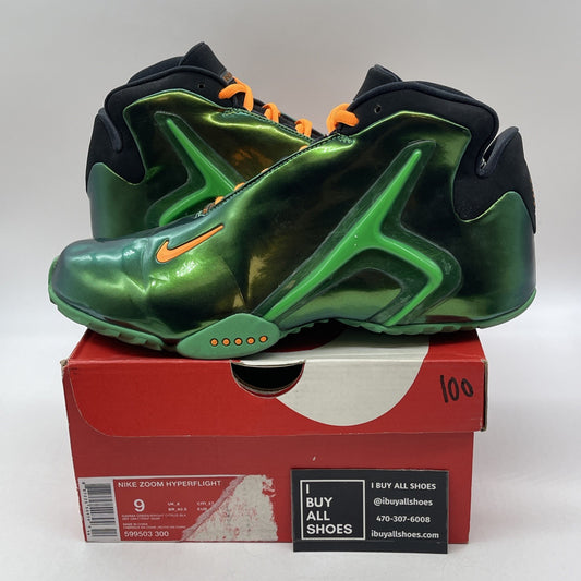 Size 9 - Nike Zoom Hyperflight Premium Green Black Suede Leather (599503-300)