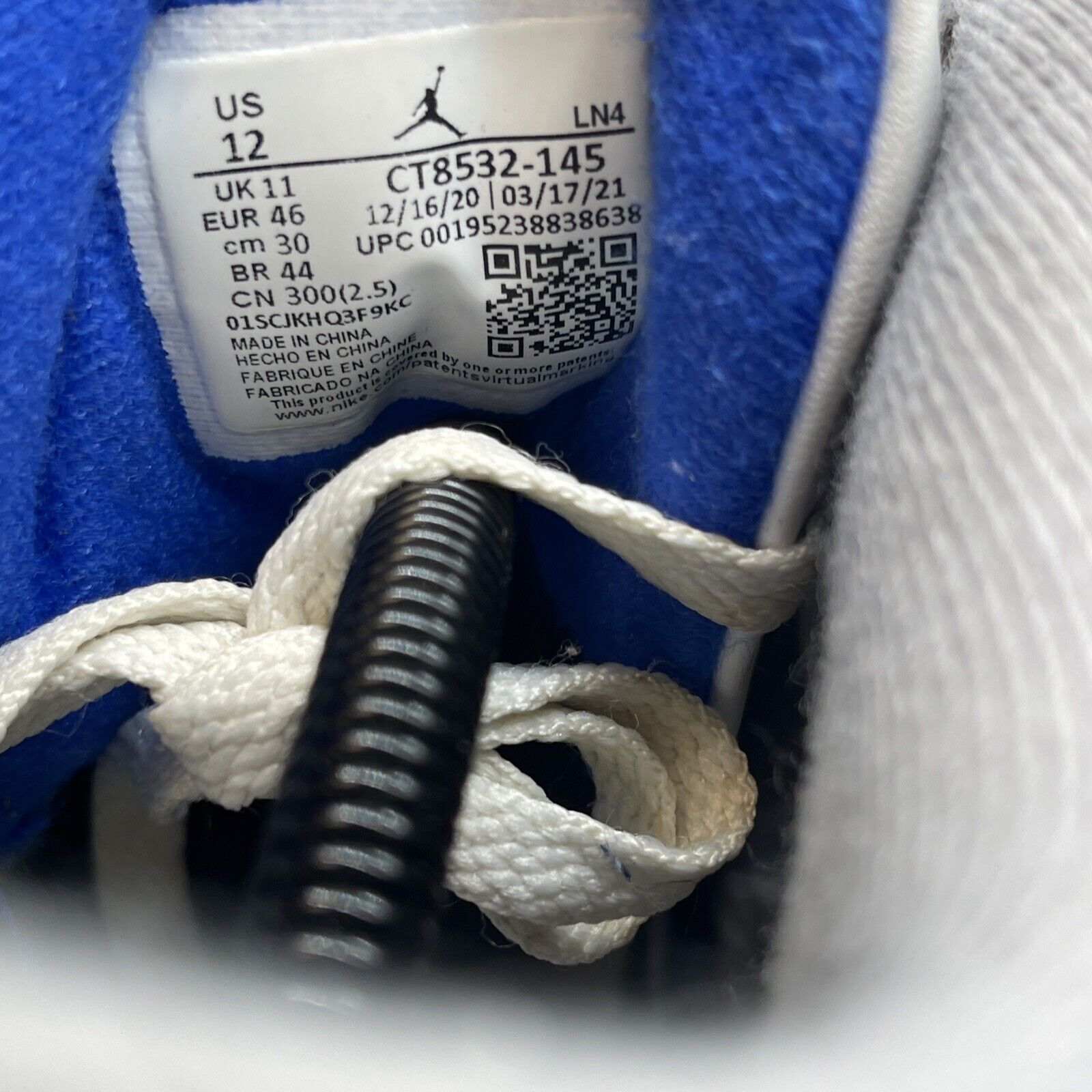 Size 12 - Jordan 3 Retro Mid Racer Blue Grey White Suede Leather (CT8532-145)