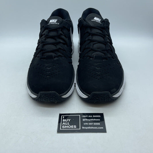 Size 12 - Nike Lunar Fingertrap TR Black White Leather Suede (898066-001)