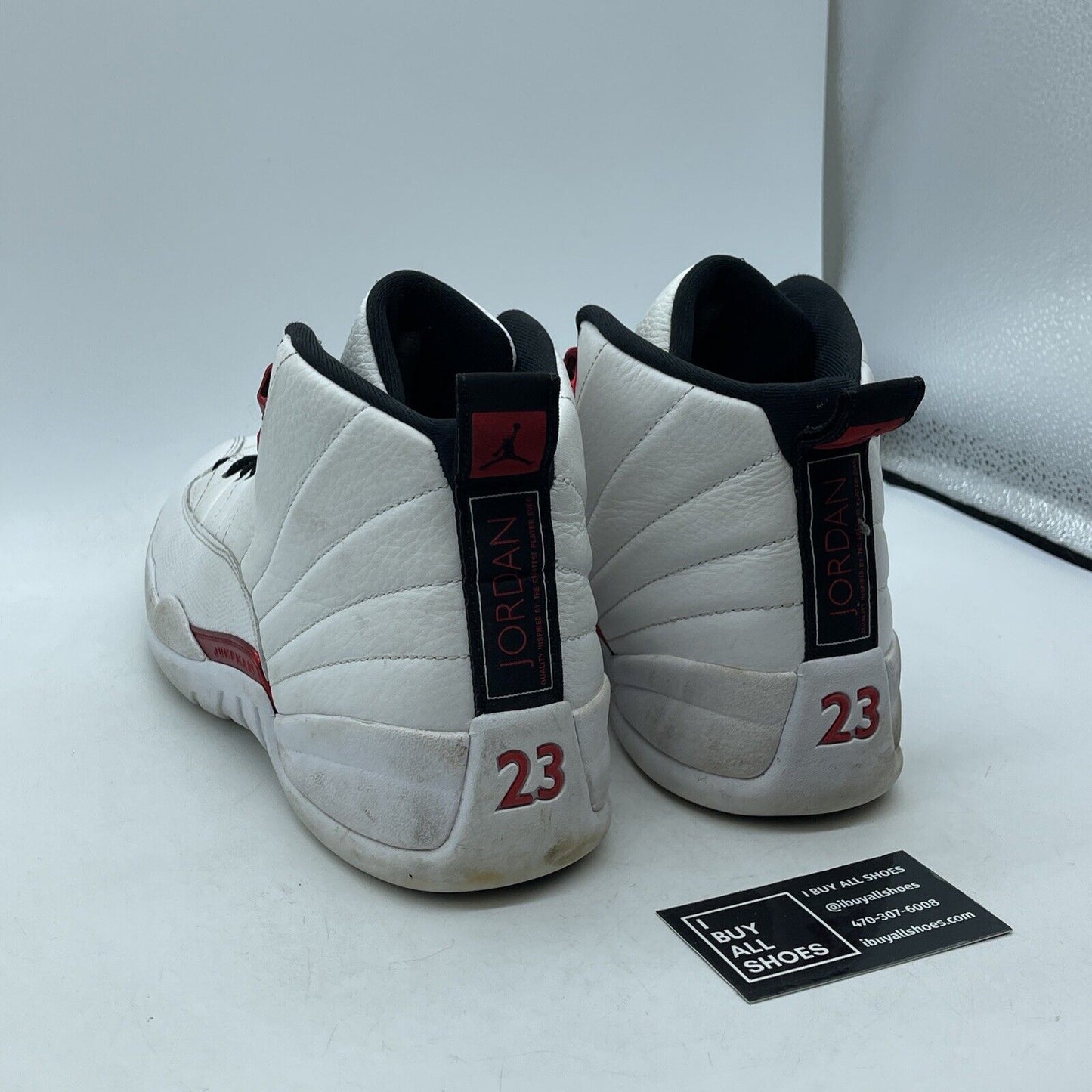 Size 12 - Air Jordan 12 Retro Twist White Black Red Suede Leather (CT8013-106)