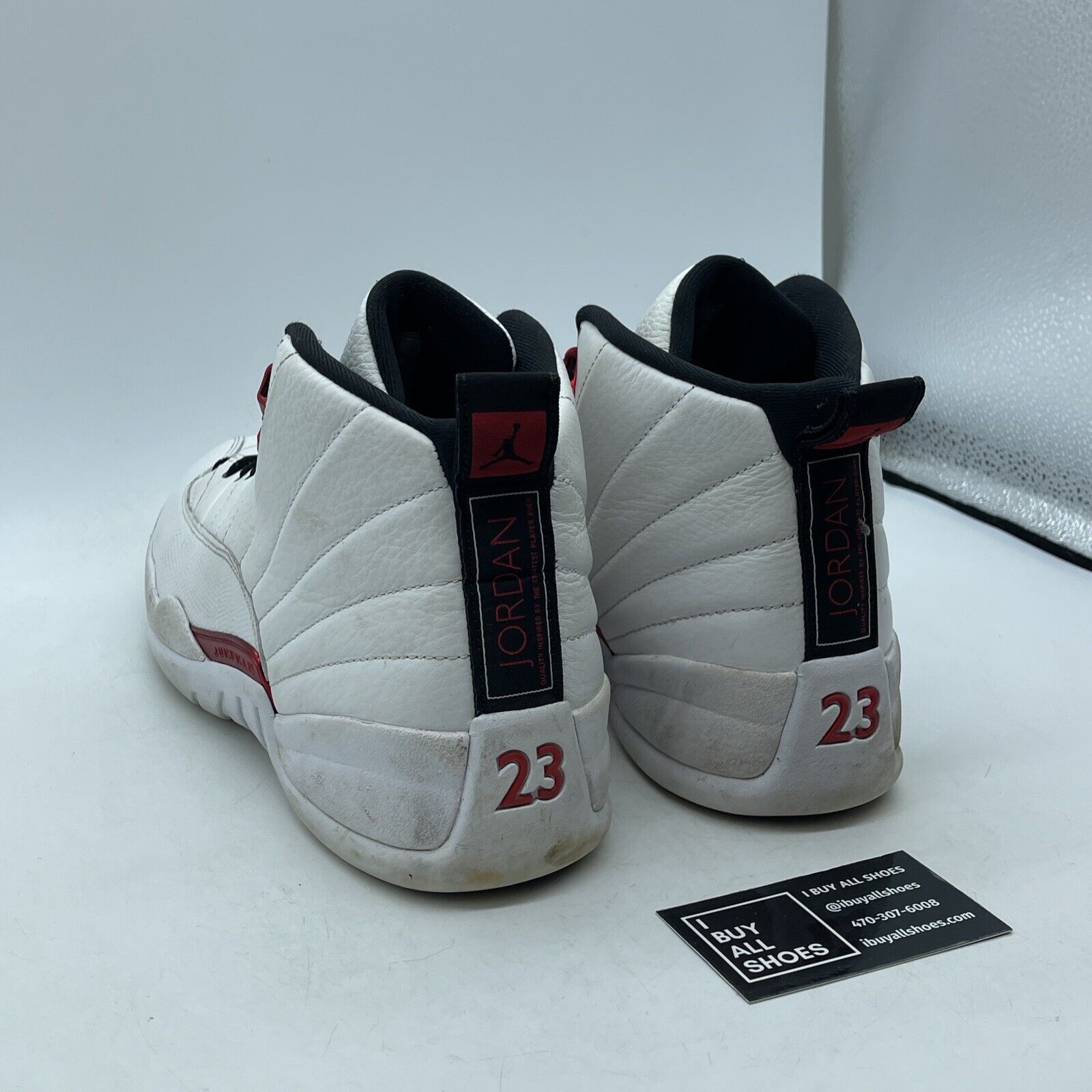 Size 12 - Air Jordan 12 Retro Twist White Black Red Suede Leather (CT8013-106)