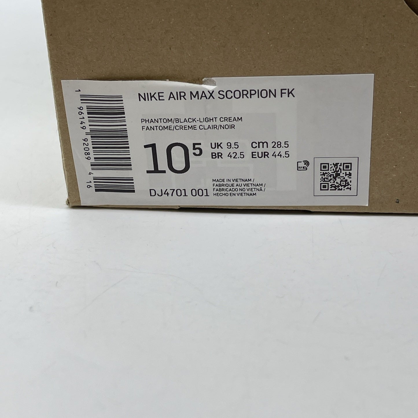 Size 10.5 - Nike Air Max Scorpion Flyknit Lemon Wash Black Suede (DJ4701-001)