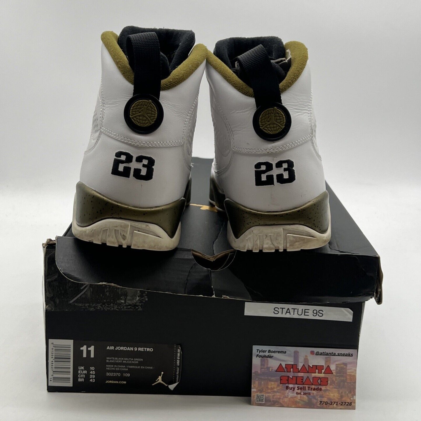 Size 11 - Air Jordan 9 Retro Statue (302370-109)