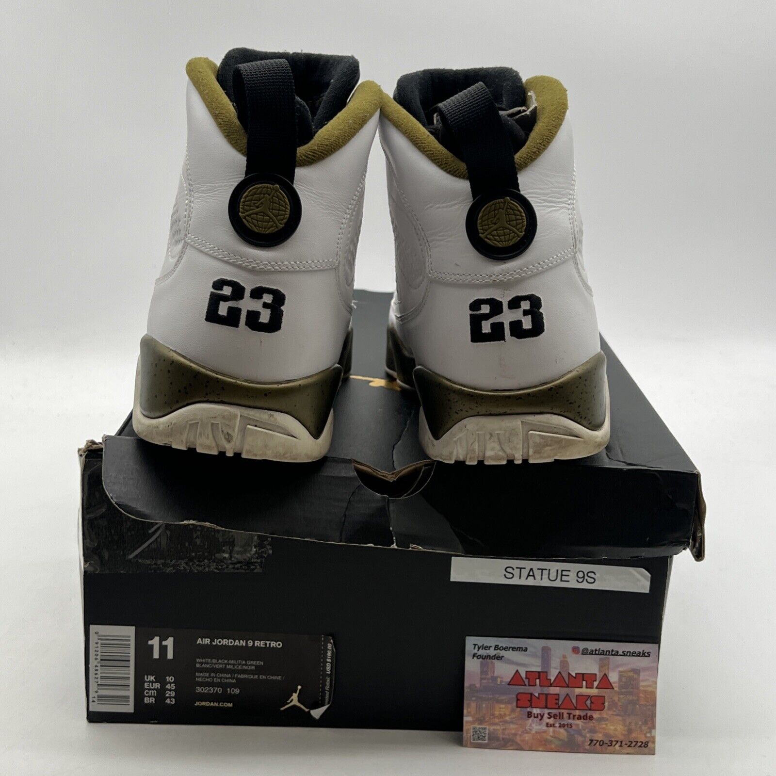 Size 11 - Air Jordan 9 Retro Statue (302370-109)