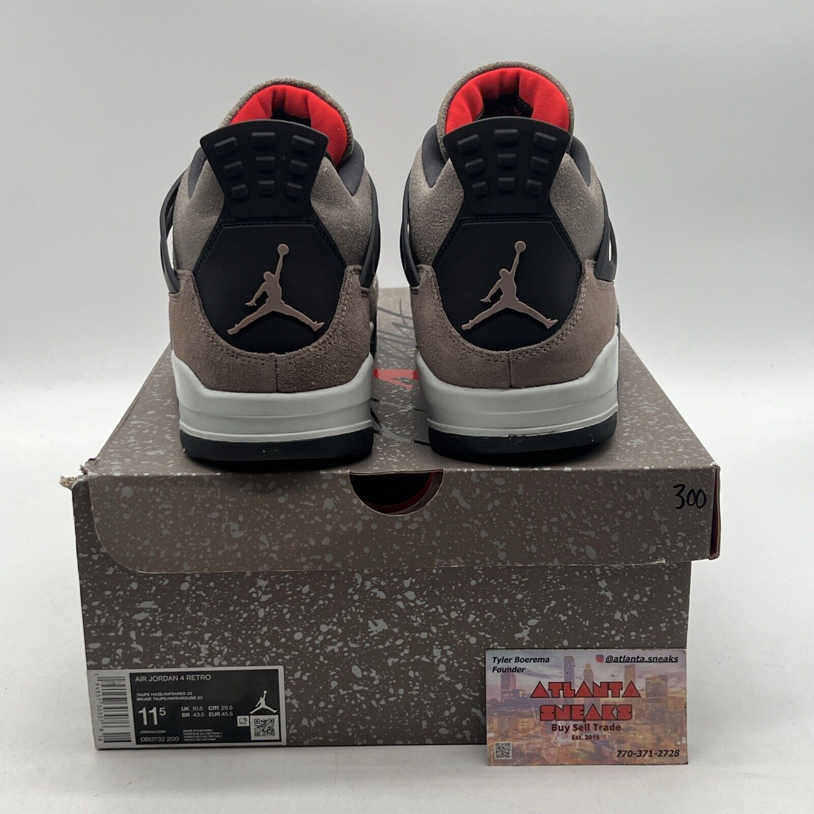 Size 11.5 - Jordan 4 Retro Mid Taupe Haze Black Red (DB0732-200)
