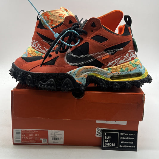 Size 12 - Nike Off-White x Air Terra Forma Mantra Orange (DQ1615-800)
