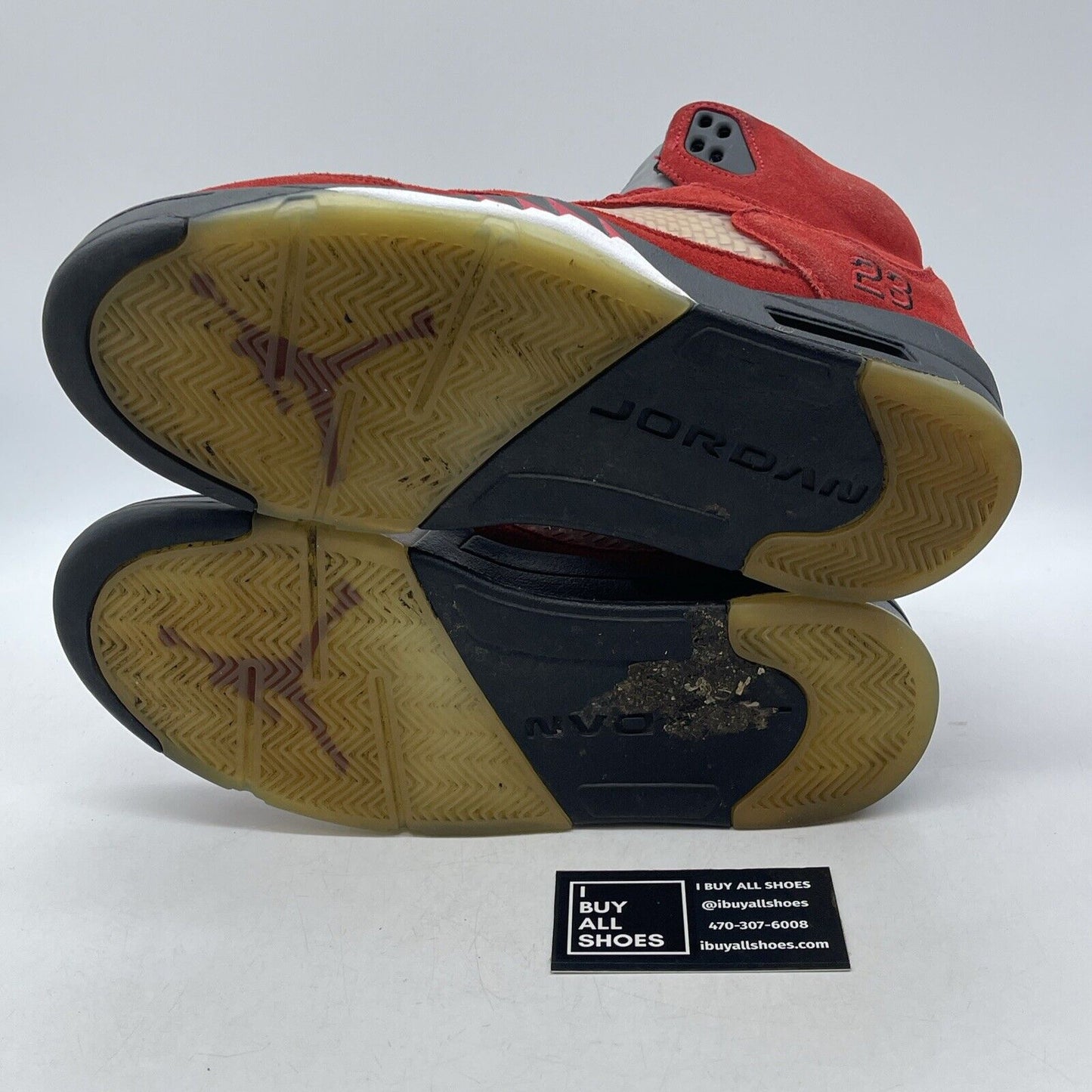 Size 9.5 - Jordan 5 Retro Mid Raging Bull Red Black Suede (DD0587-600)