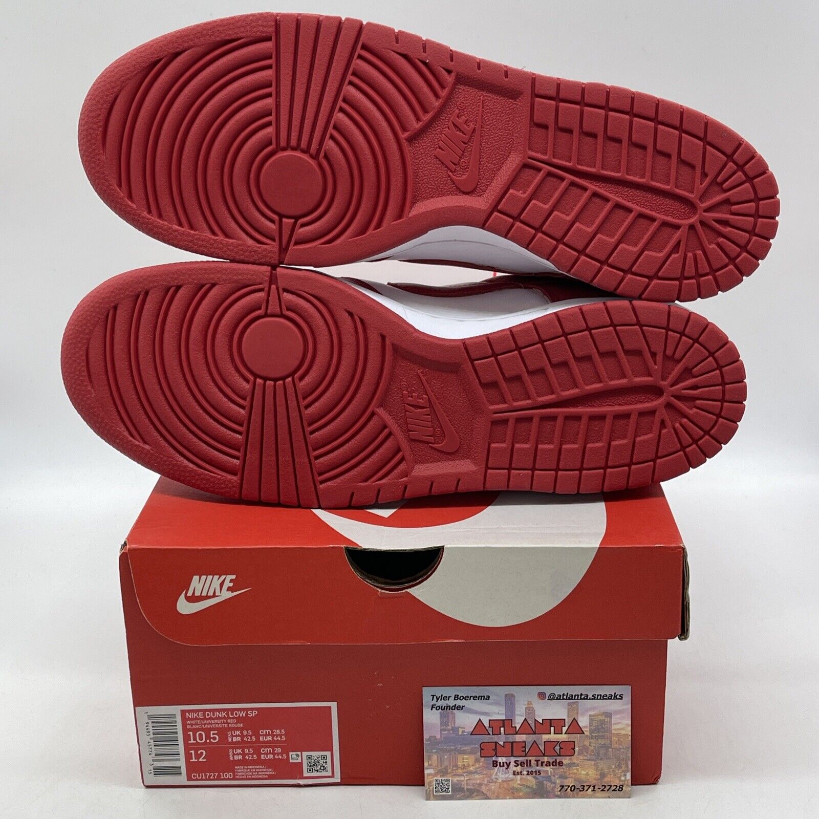 Size 10.5 - Nike Dunk Retro SP Low St. John's Red White Leather (CU1727-100)