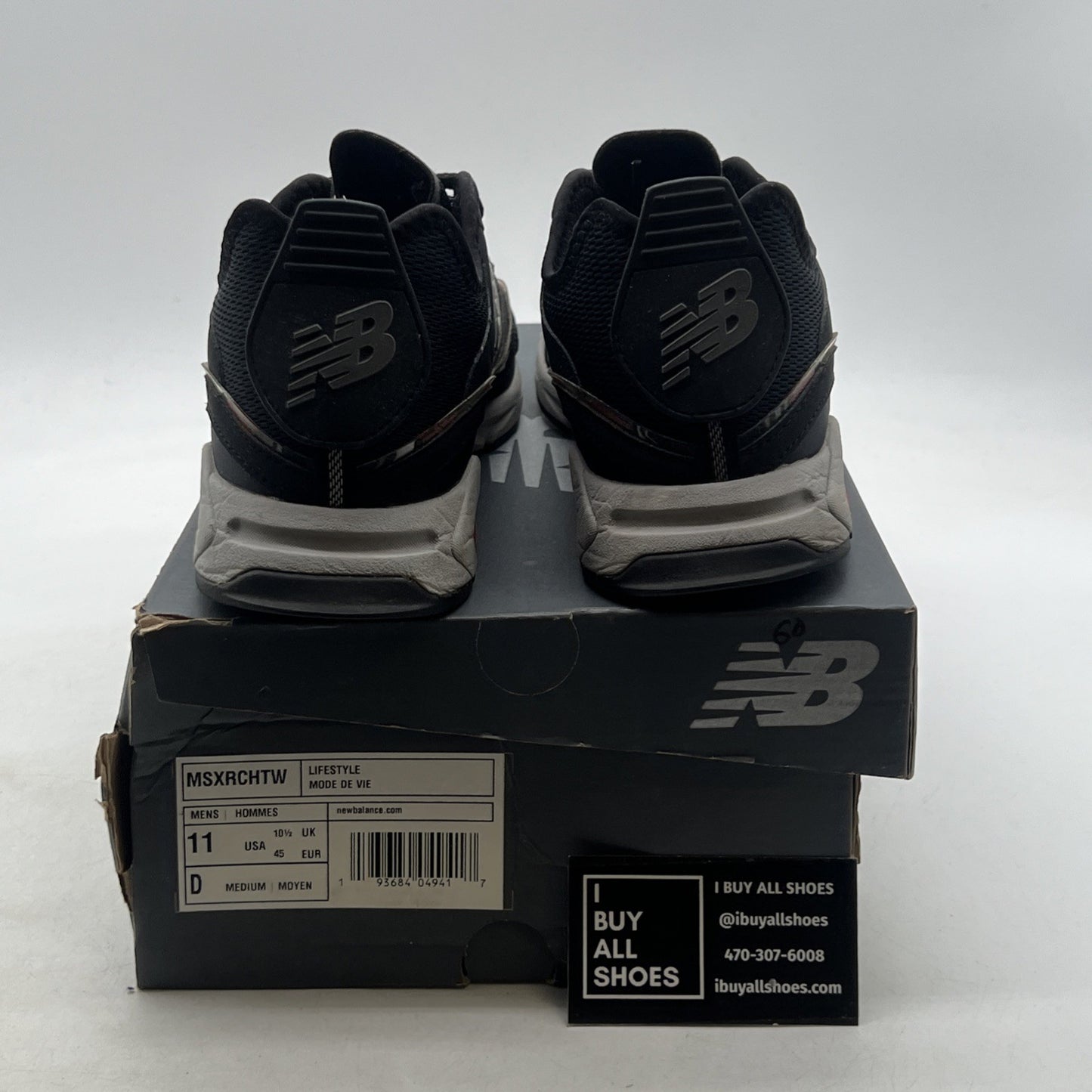 Size 11 - New Balance X-Racer Black Grey Red (MSXRCHTW)