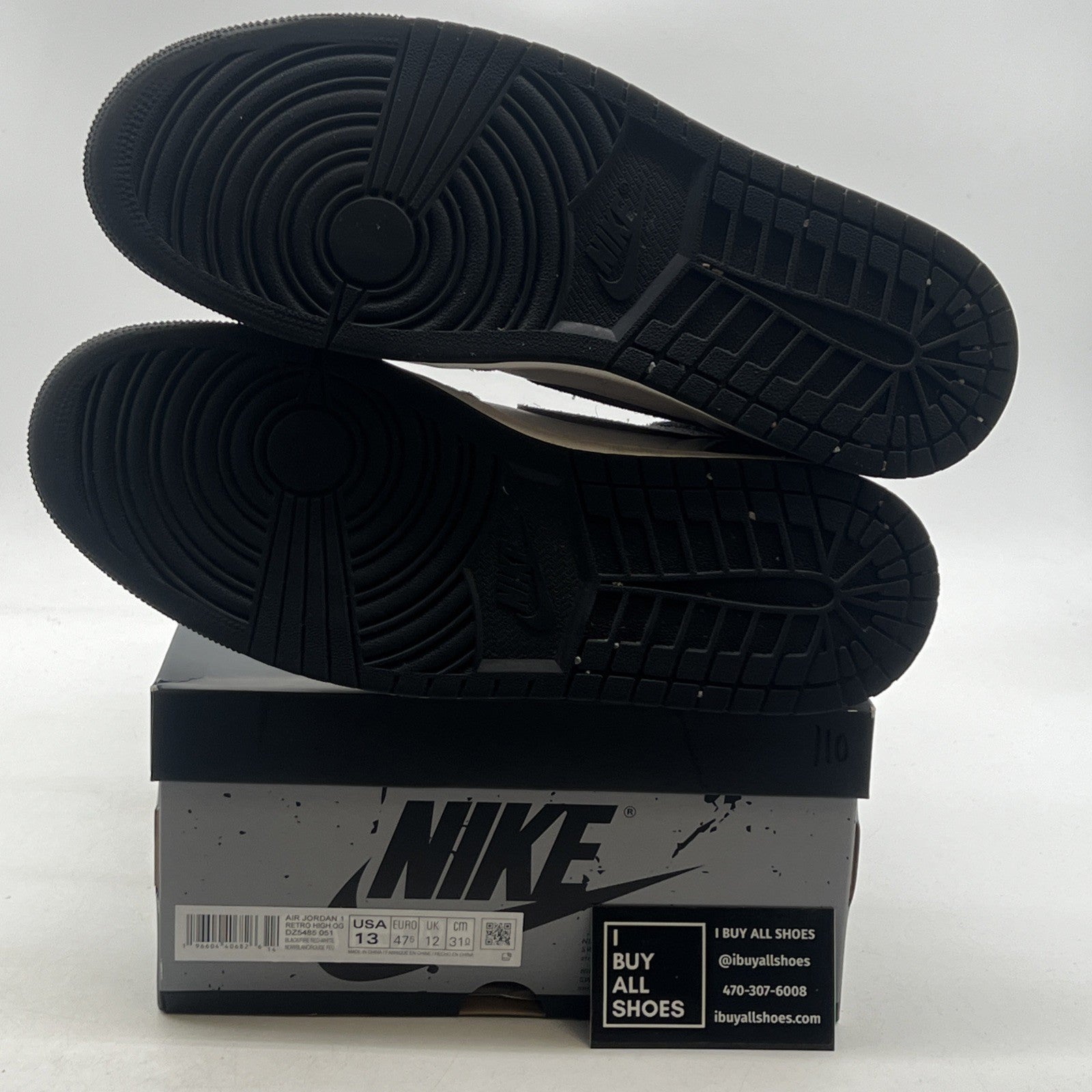 Size 13 - Air Jordan 1 Retro OG High Washed Black (DZ5485-051)