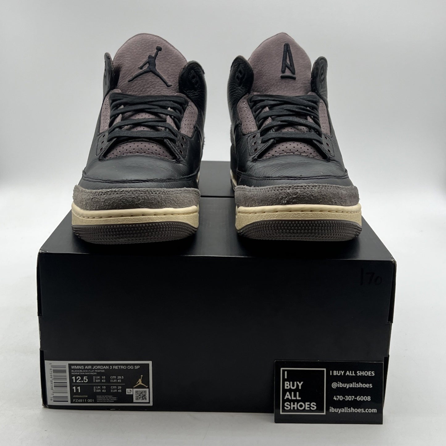 Size 12.5 - A Ma Maniére x Air Jordan 3 Retro While You Were Sleeping W