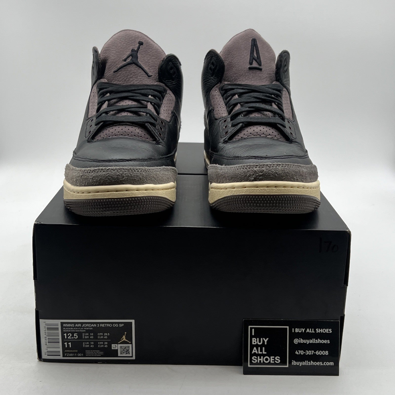 Size 12.5 - A Ma Maniére x Air Jordan 3 Retro While You Were Sleeping W