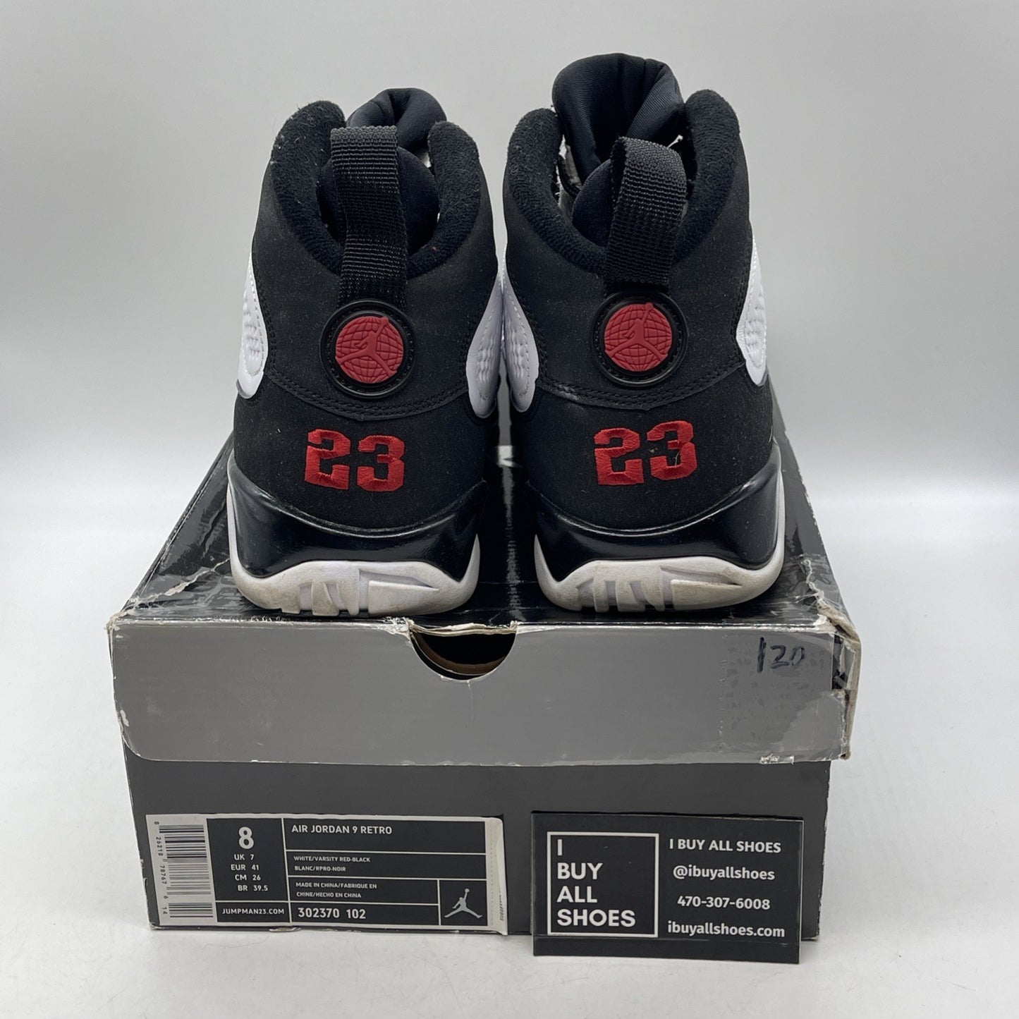 Size 8 - Air Jordan 9 Retro 2010 Release (302370-102)