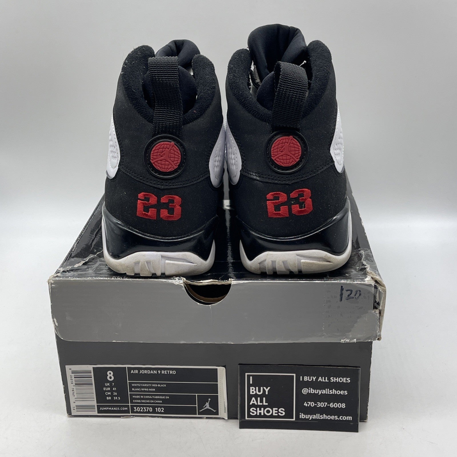 Size 8 - Air Jordan 9 Retro 2010 Release (302370-102)