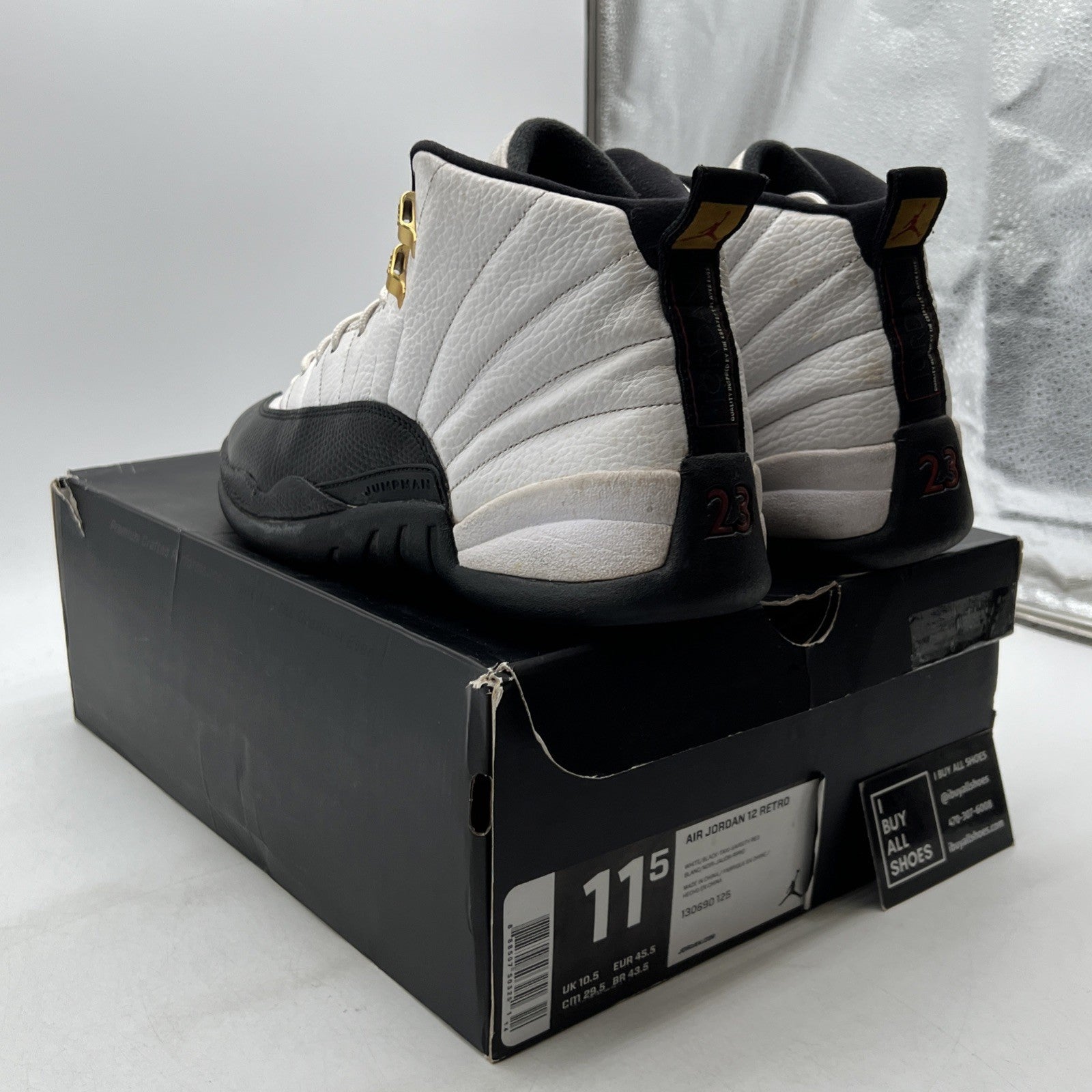 Size 11.5 - Air Jordan 12 Retro taxi release 2013 (130690-125)