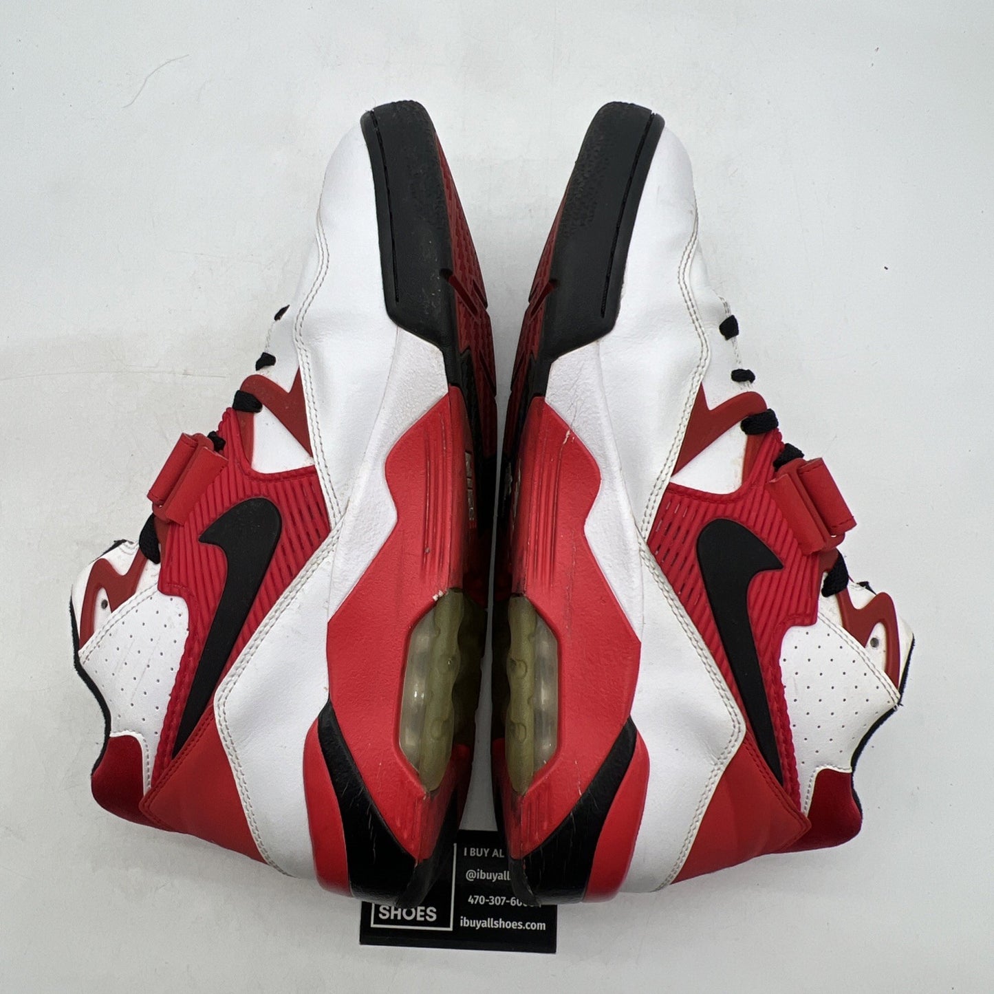 Size 13 - Nike Air Force 180 White University Red (310095-106)